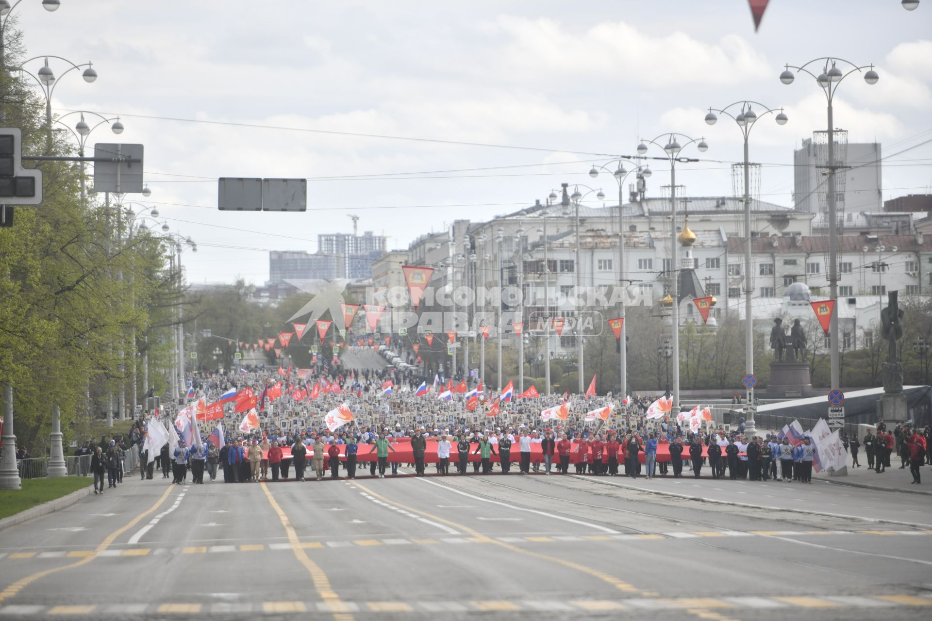 Акция \"Бессмертный полк\" в Екатеринбурге