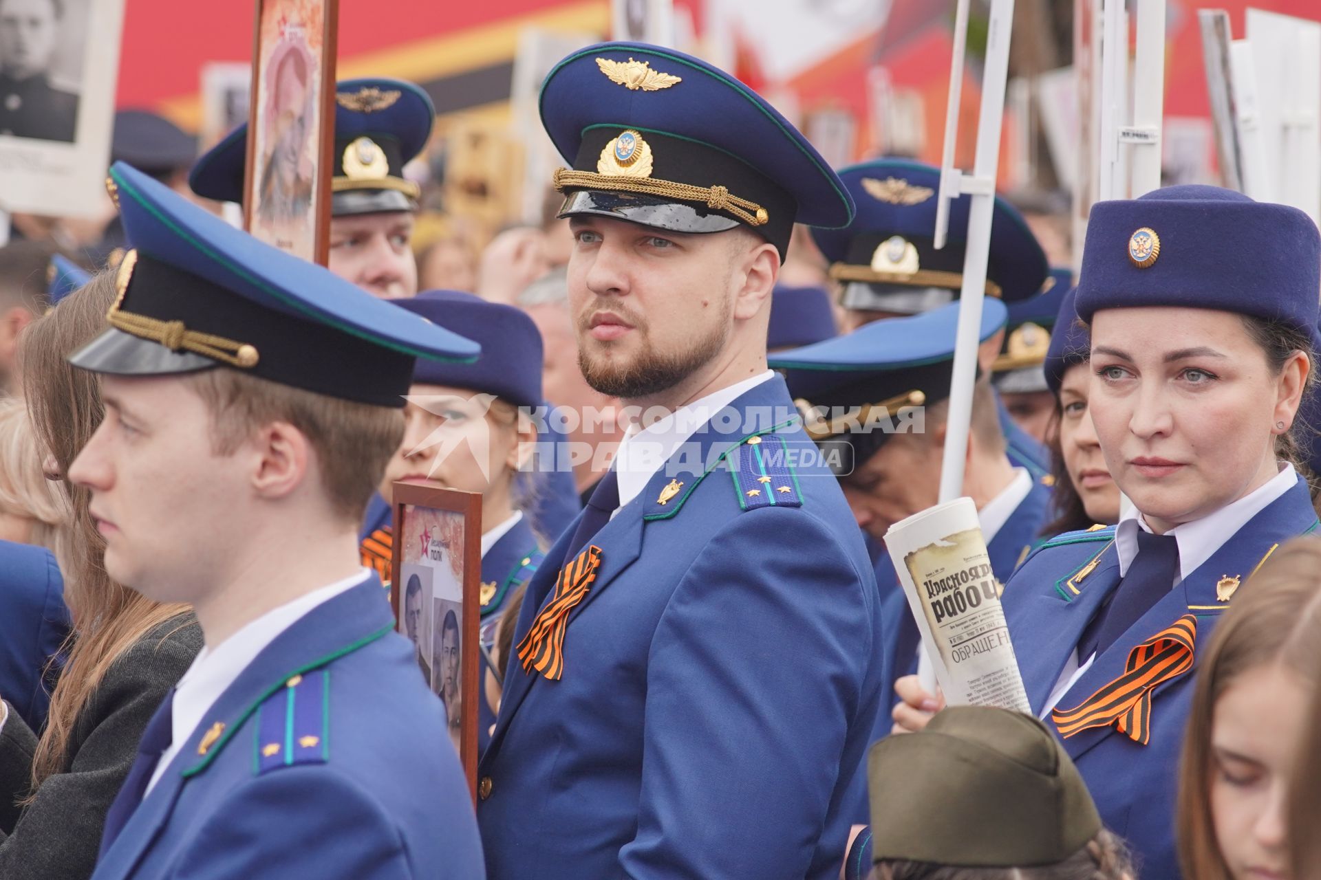 Акция \"Бессмертный полк\" в  Красноярске