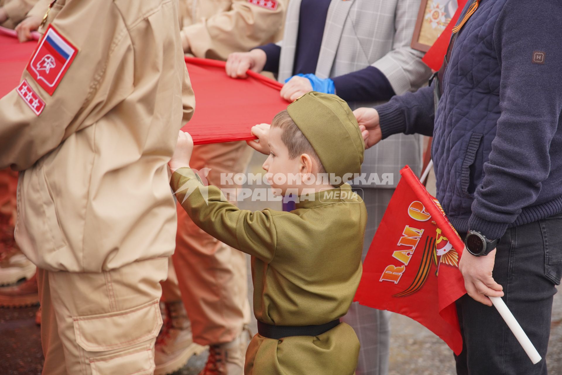 Акция \"Бессмертный полк\" в  Красноярске