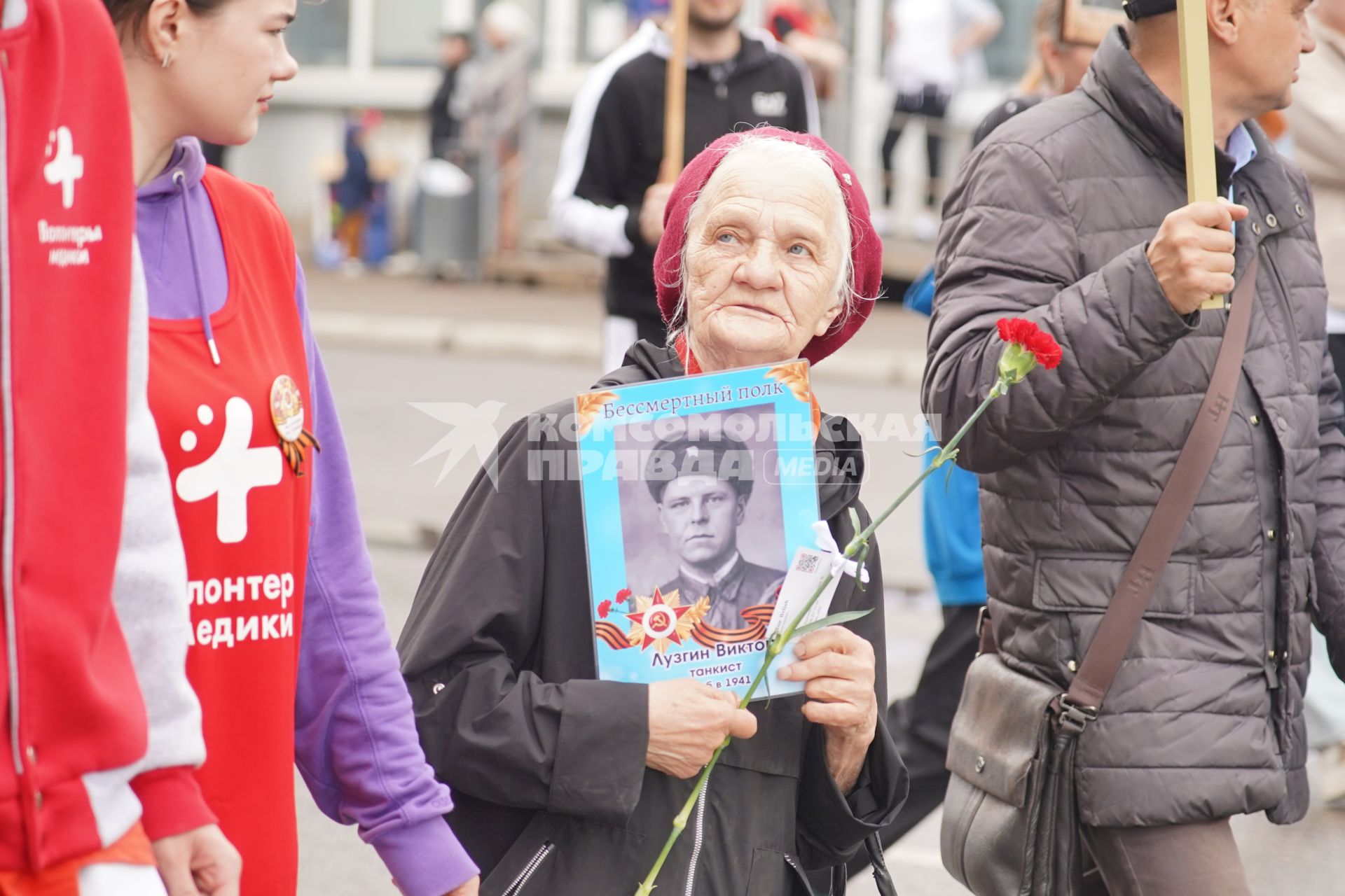 Акция \"Бессмертный полк\" в  Красноярске