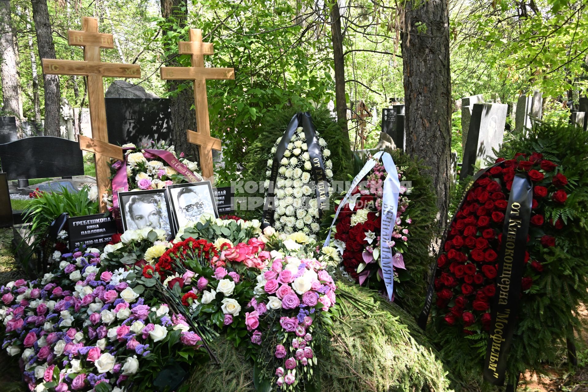Церемония прощания с актрисой Ниной Гребешковой