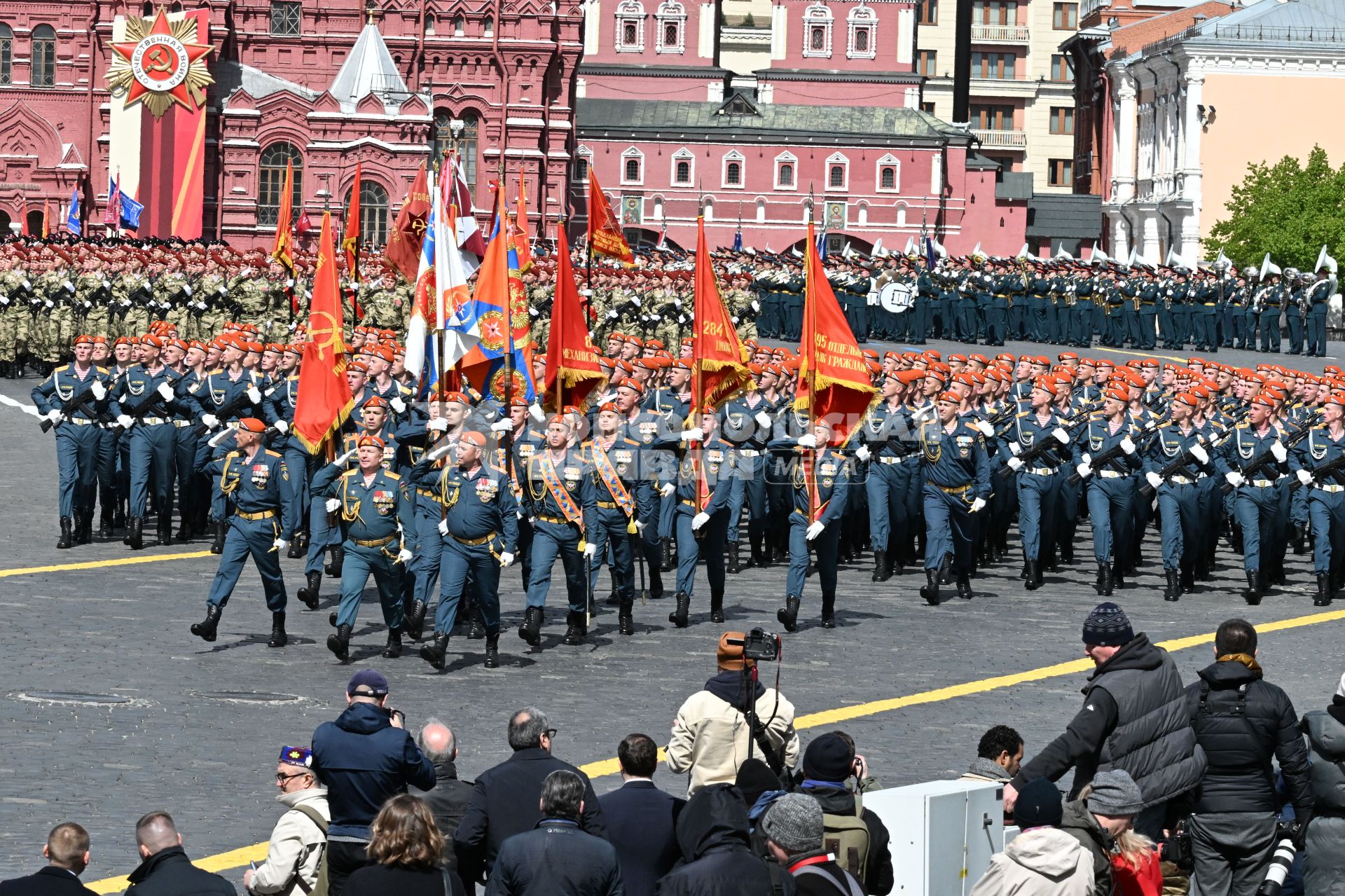 Военный парад на Красной площади, посвященный 80-й годовщине Победы в Великой Отечественной войне