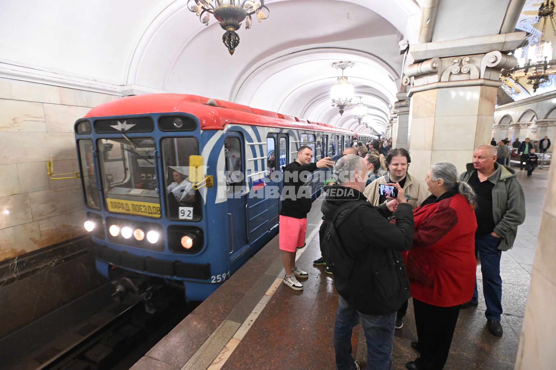 Парад поездов в Московском метро