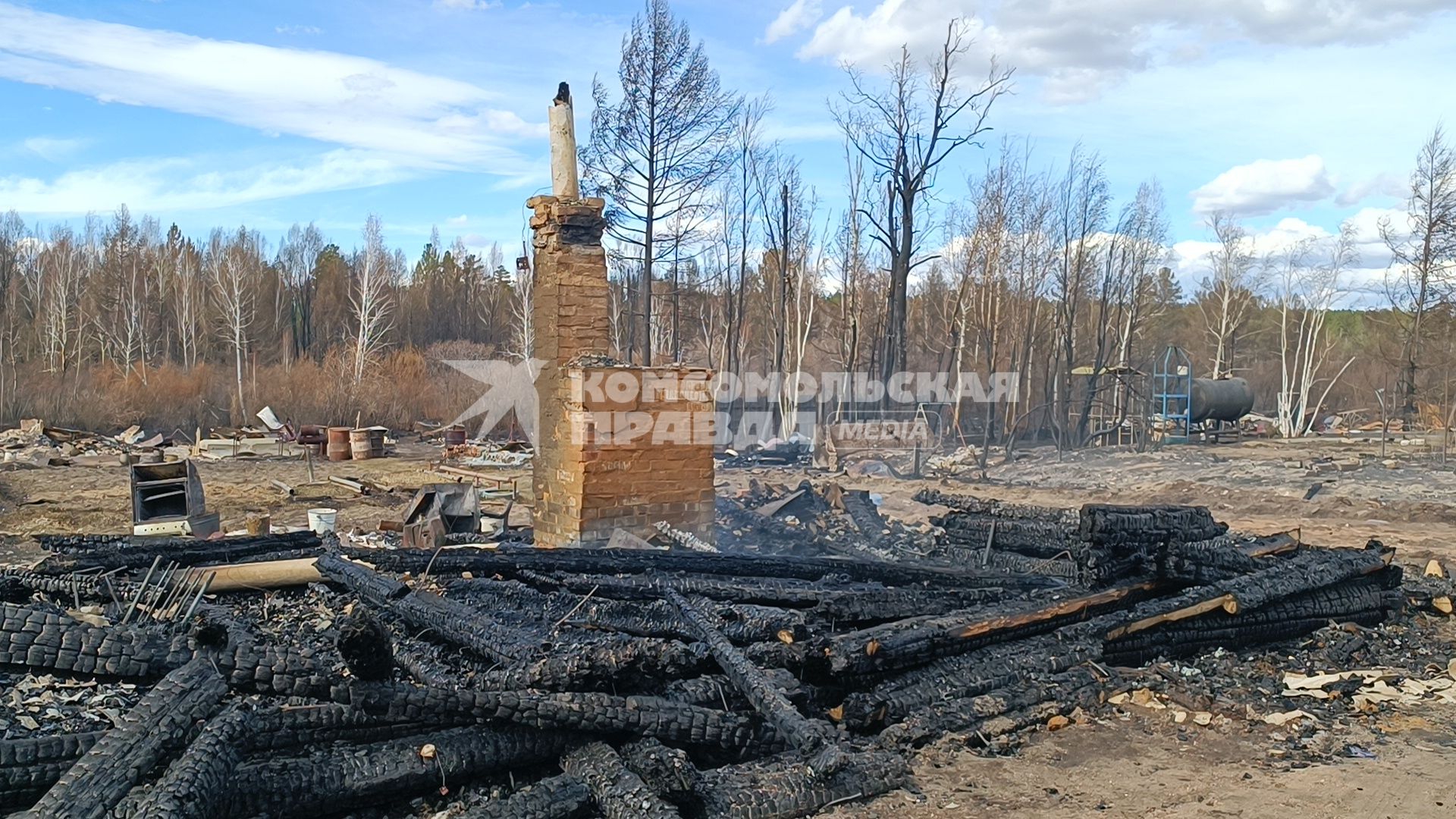 Лесные пожары в Забайкалье