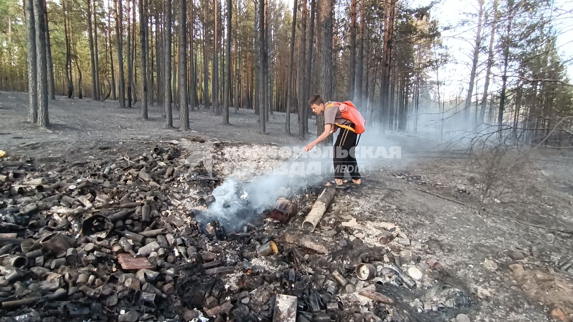 Лесные пожары в Забайкалье