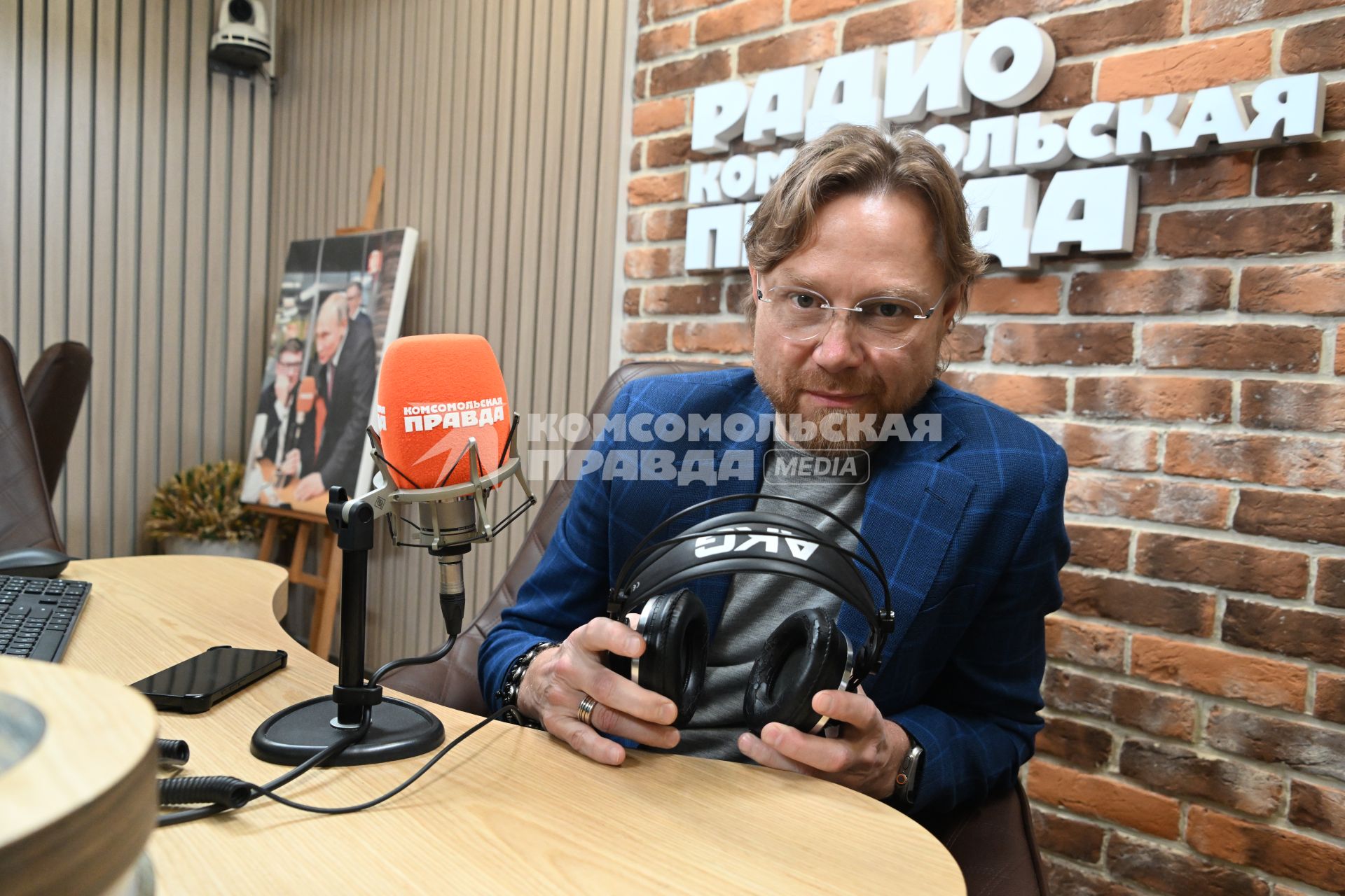 Валерий Карпин на радиостанции `Комсомольская правда`