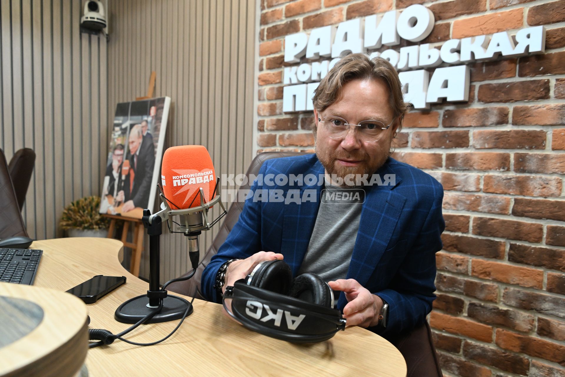 Валерий Карпин на радиостанции `Комсомольская правда`