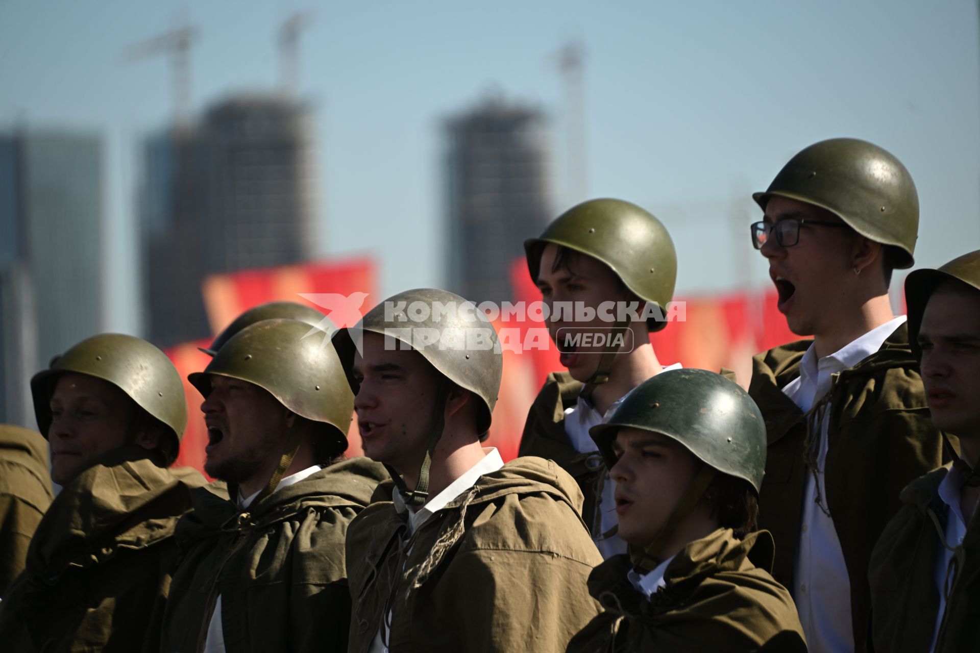 Парад кадетского движения Москвы Не прервётся связь поколений\" на Поклонной горе