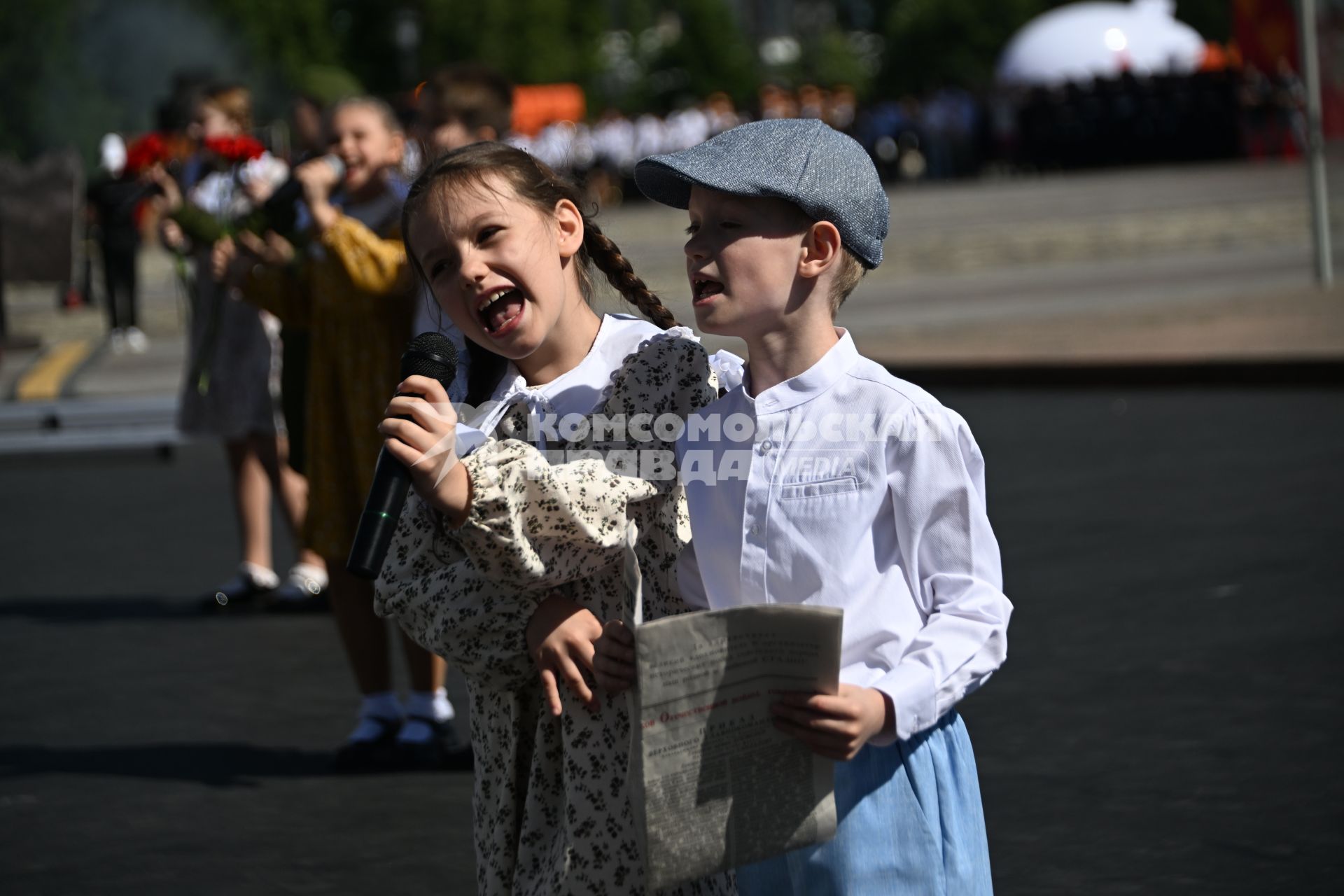 Парад кадетского движения Москвы Не прервётся связь поколений\" на Поклонной горе