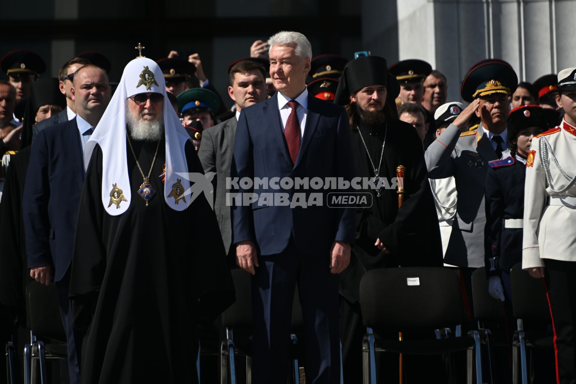 Патриарх Кирилл  и  Сергей Собянин