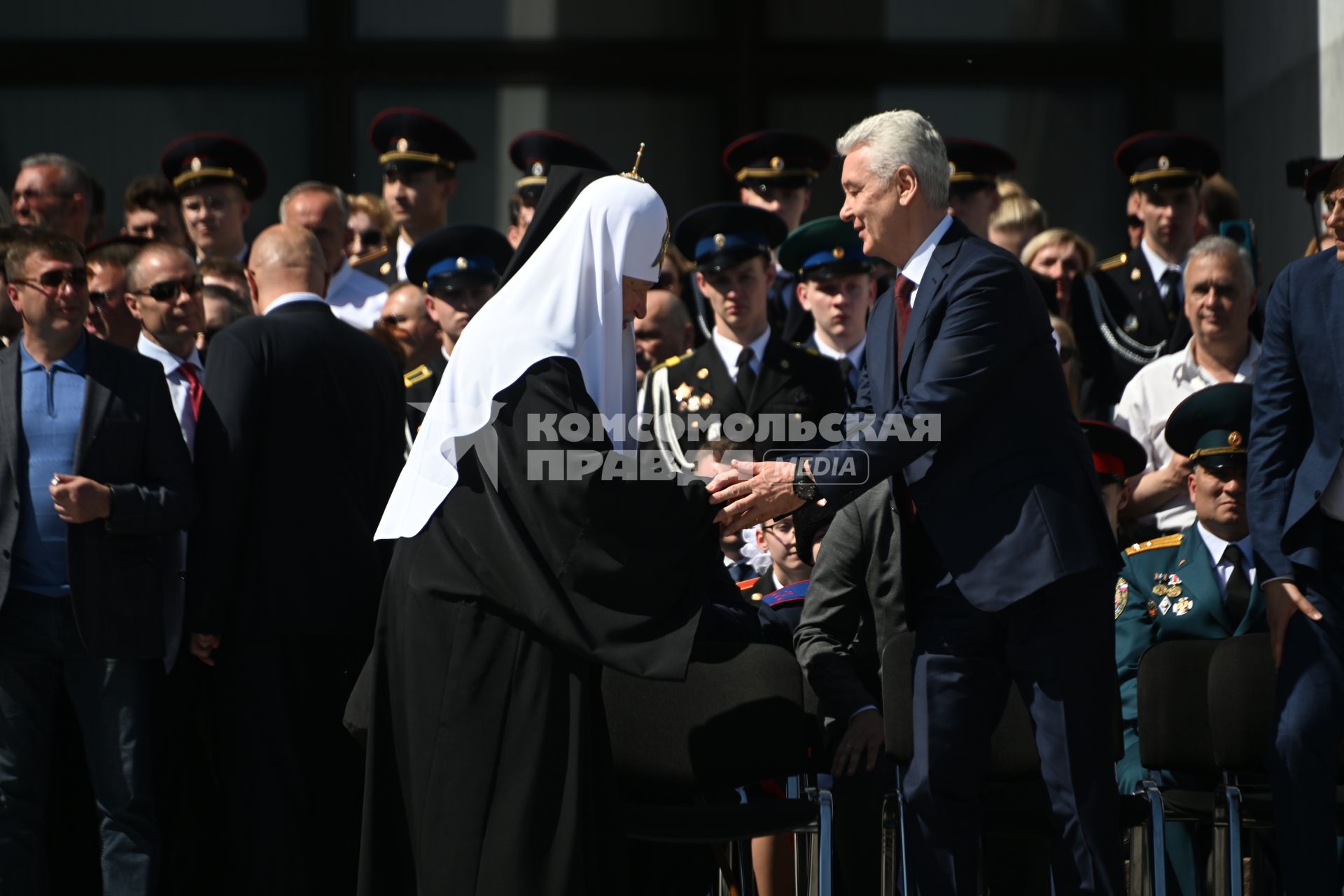 Патриарх Кирилл  и  Сергей Собянин