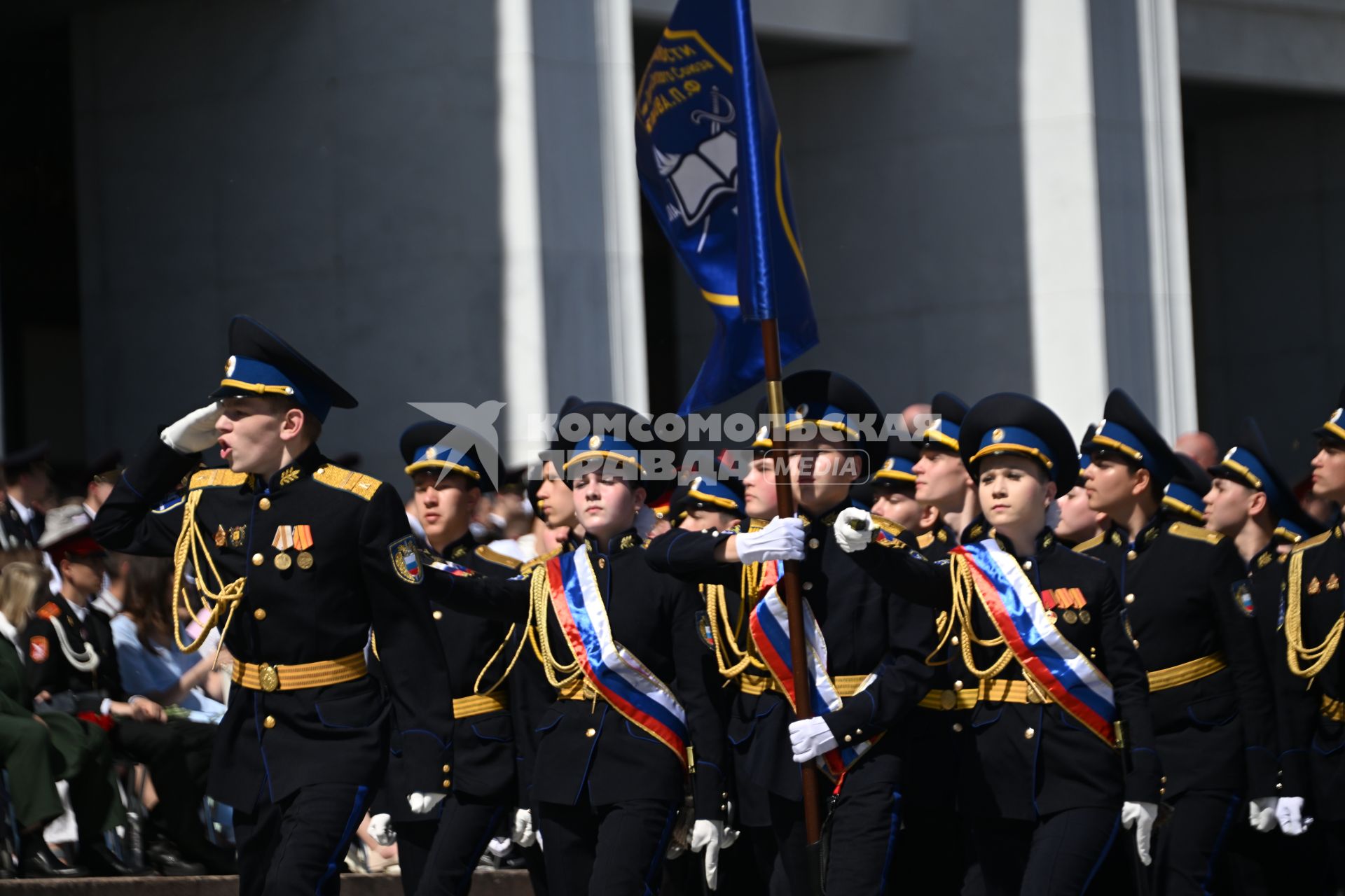 Парад кадетского движения Москвы Не прервётся связь поколений\" на Поклонной горе