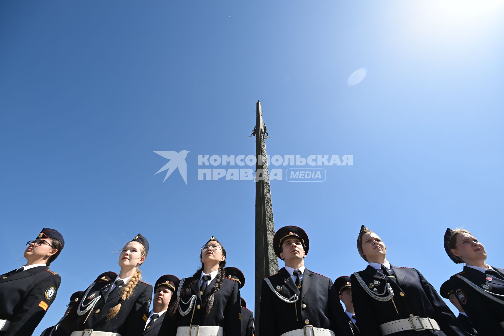 Парад кадетского движения Москвы Не прервётся связь поколений\" на Поклонной горе