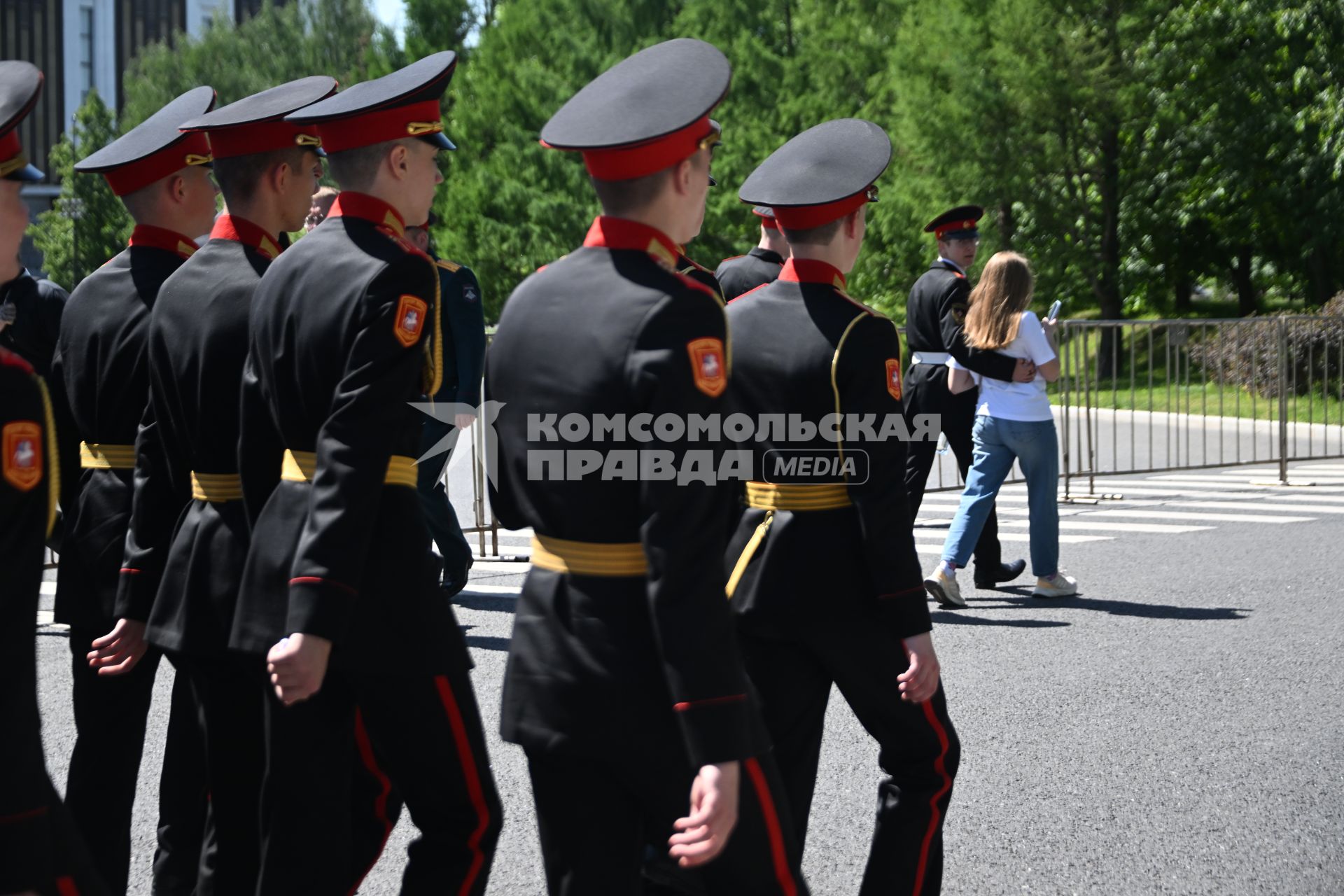 Парад кадетского движения Москвы Не прервётся связь поколений\" на Поклонной горе