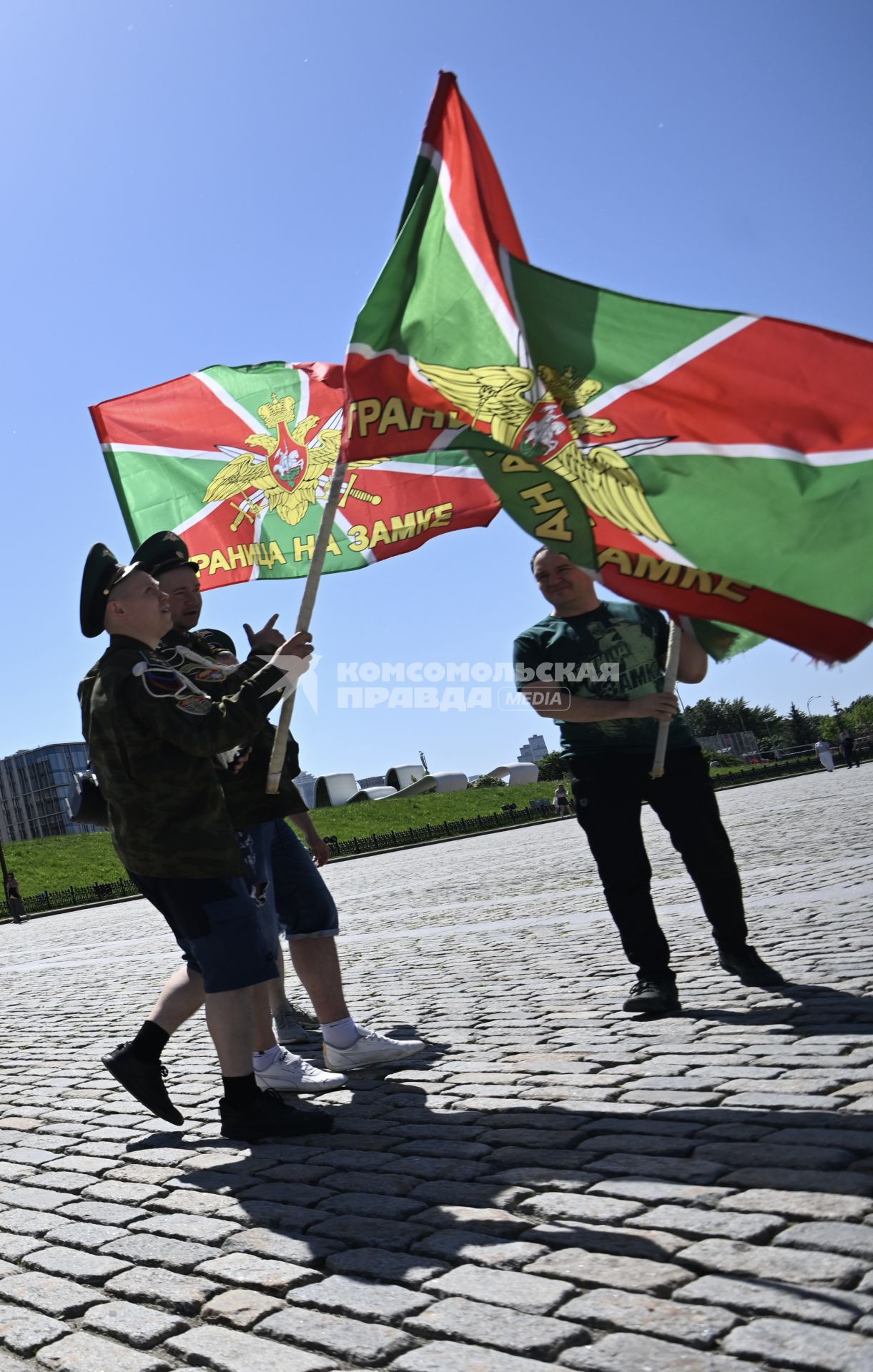 Празднование Дня пограничника в Москве