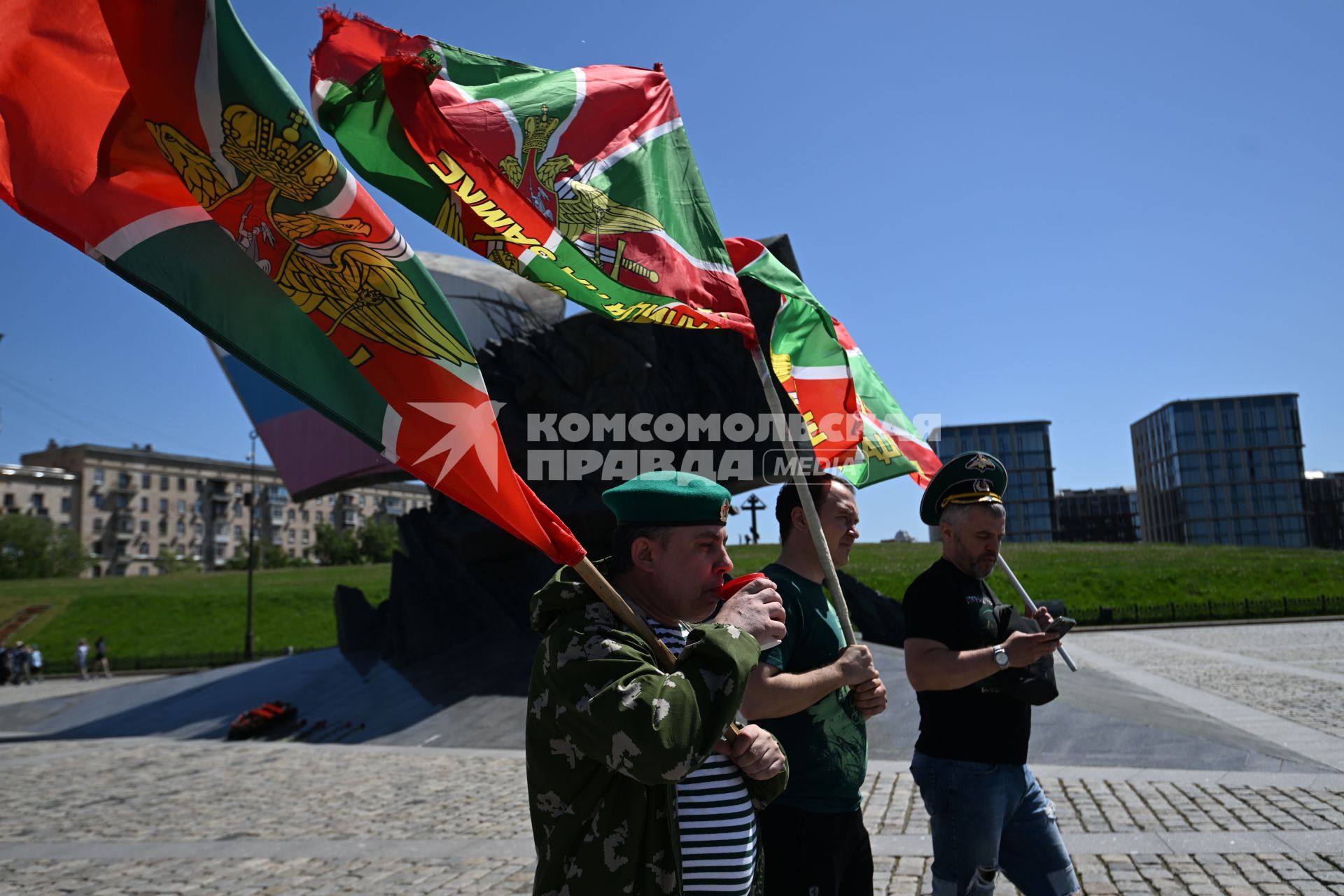 Празднование Дня пограничника в Москве