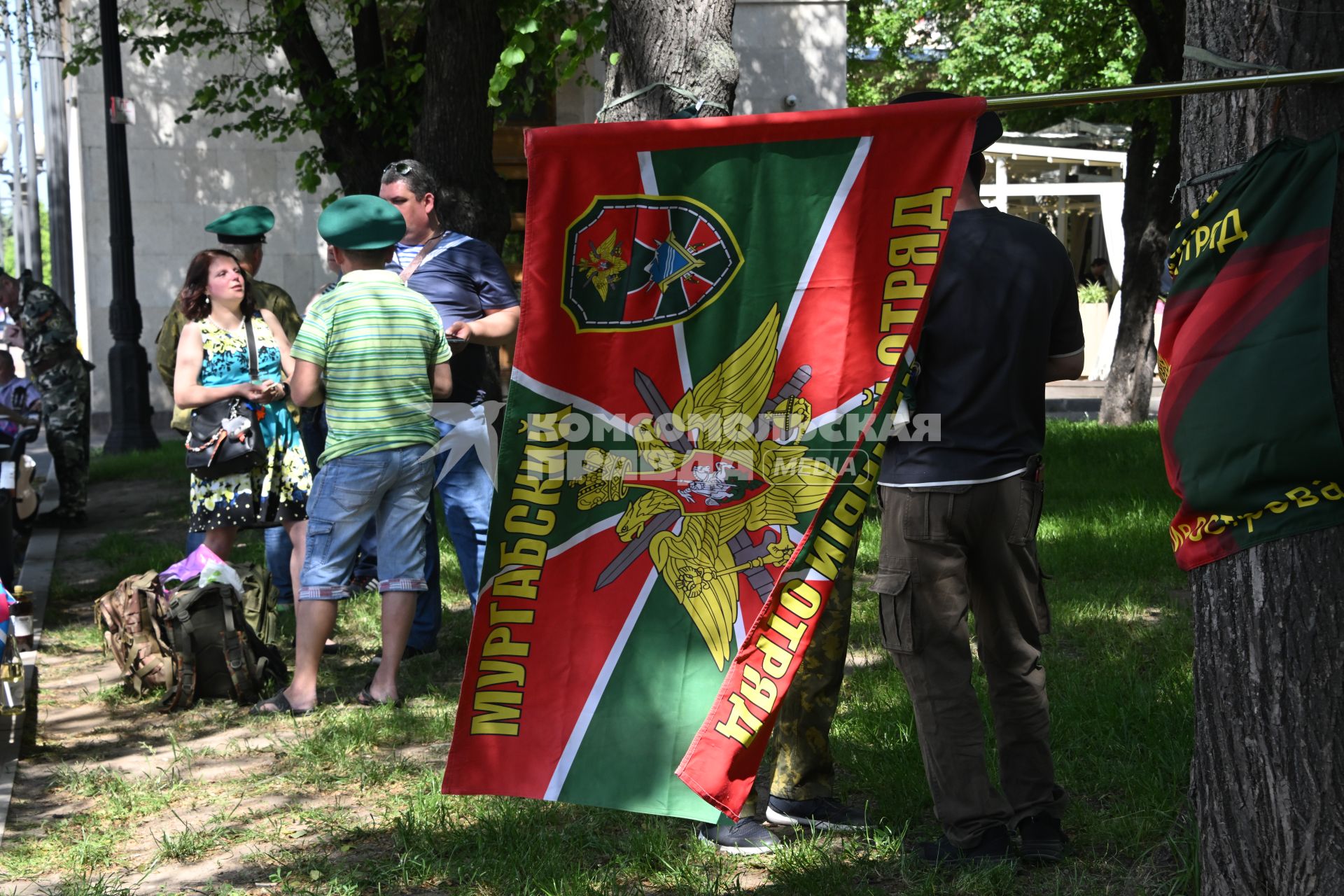 Празднование Дня пограничника в Москве