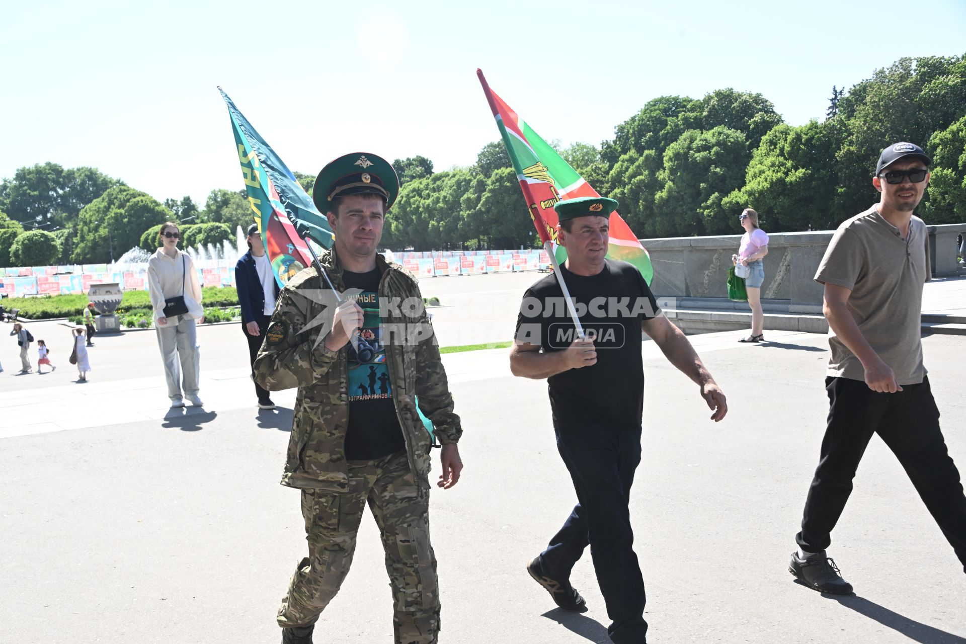 Празднование Дня пограничника в Москве