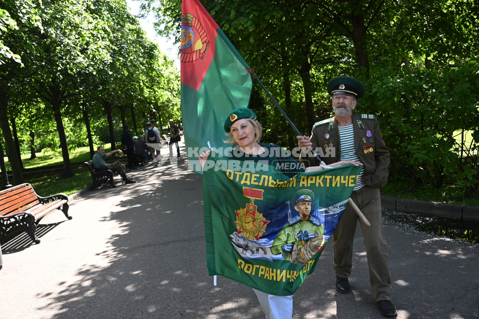 Празднование Дня пограничника в Москве