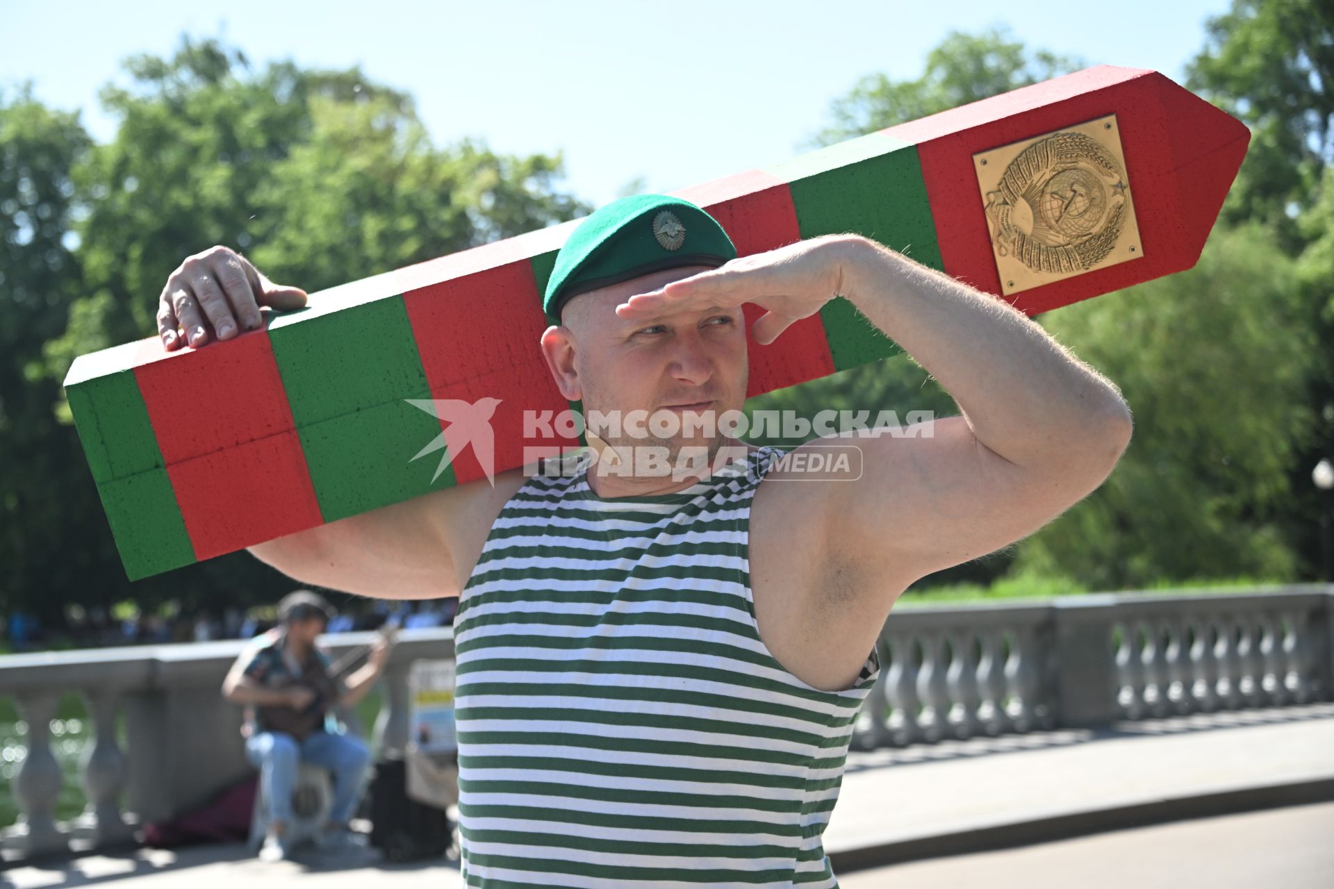 Празднование Дня пограничника в Москве
