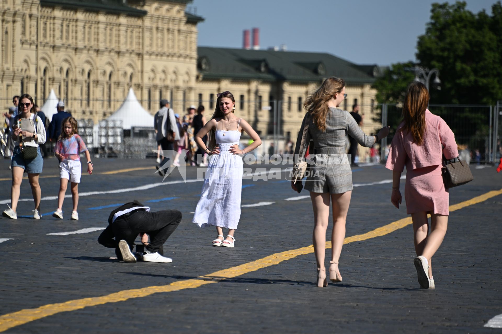 Жаркая погода в Москве