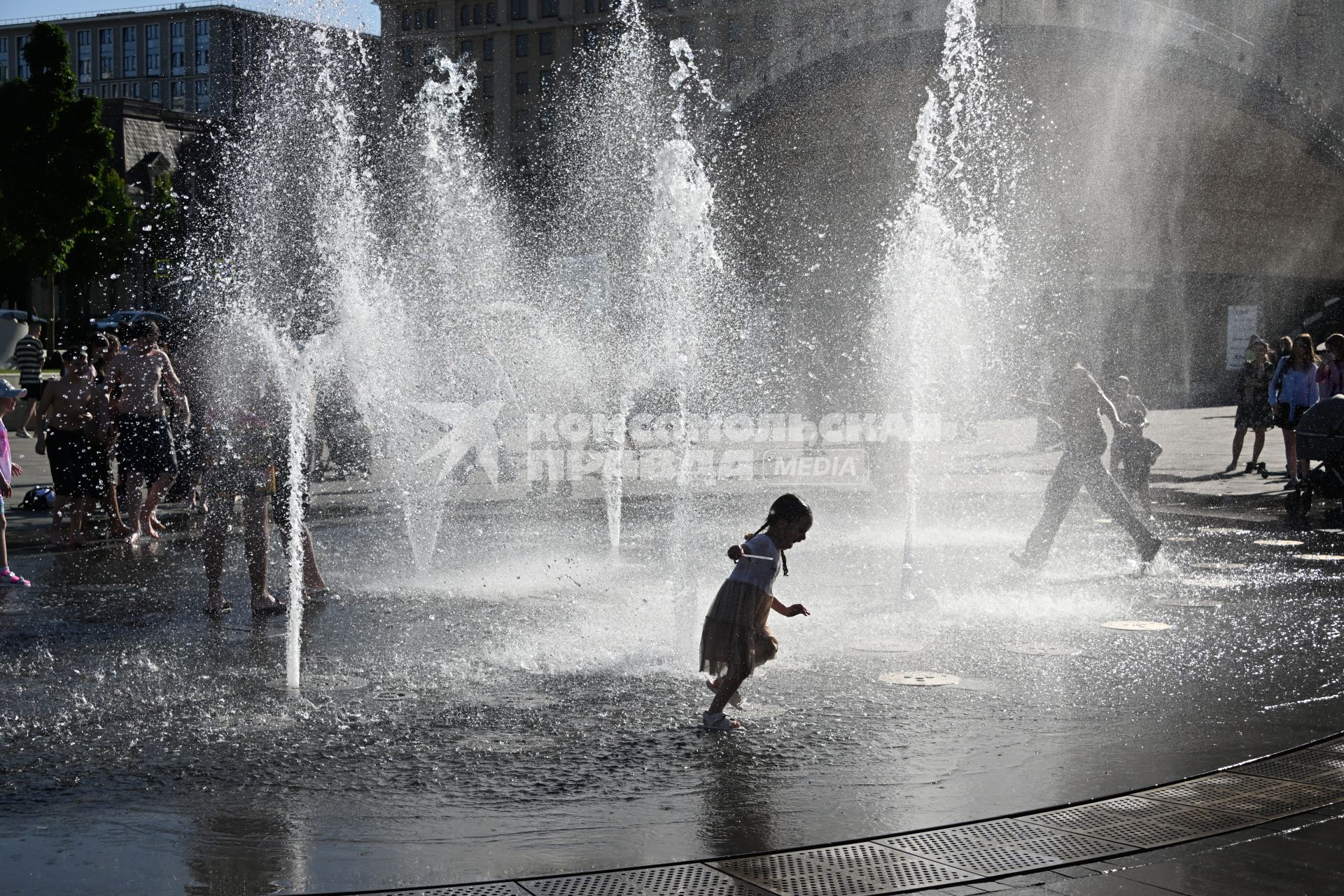 Жаркая погода в Москве
