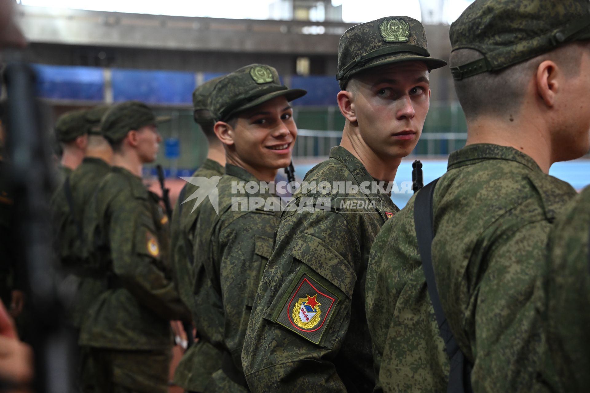 Церемония приведения к военной присяге военнослужащих спортивных рот ЦСКА