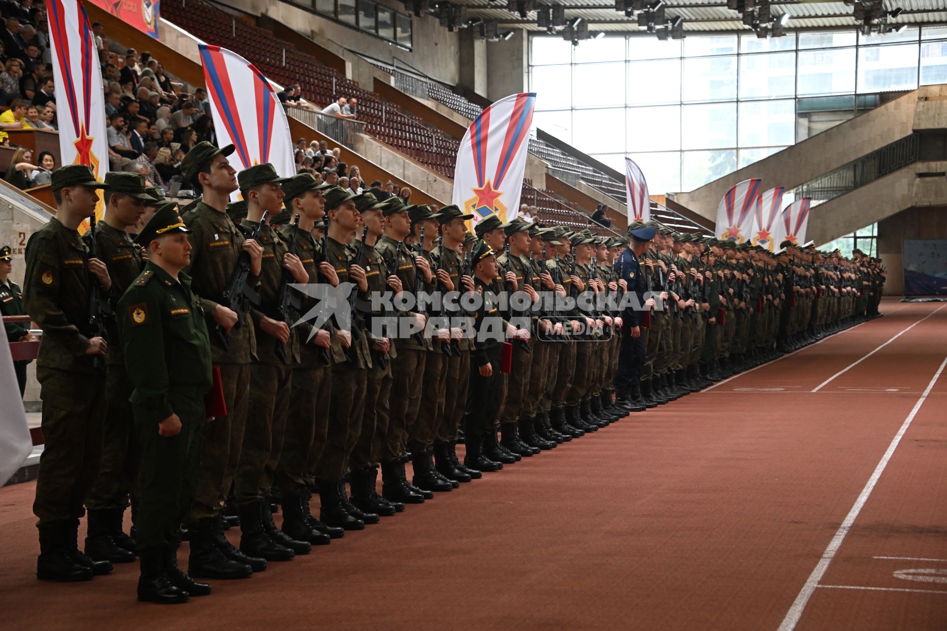 Церемония приведения к военной присяге военнослужащих спортивных рот ЦСКА