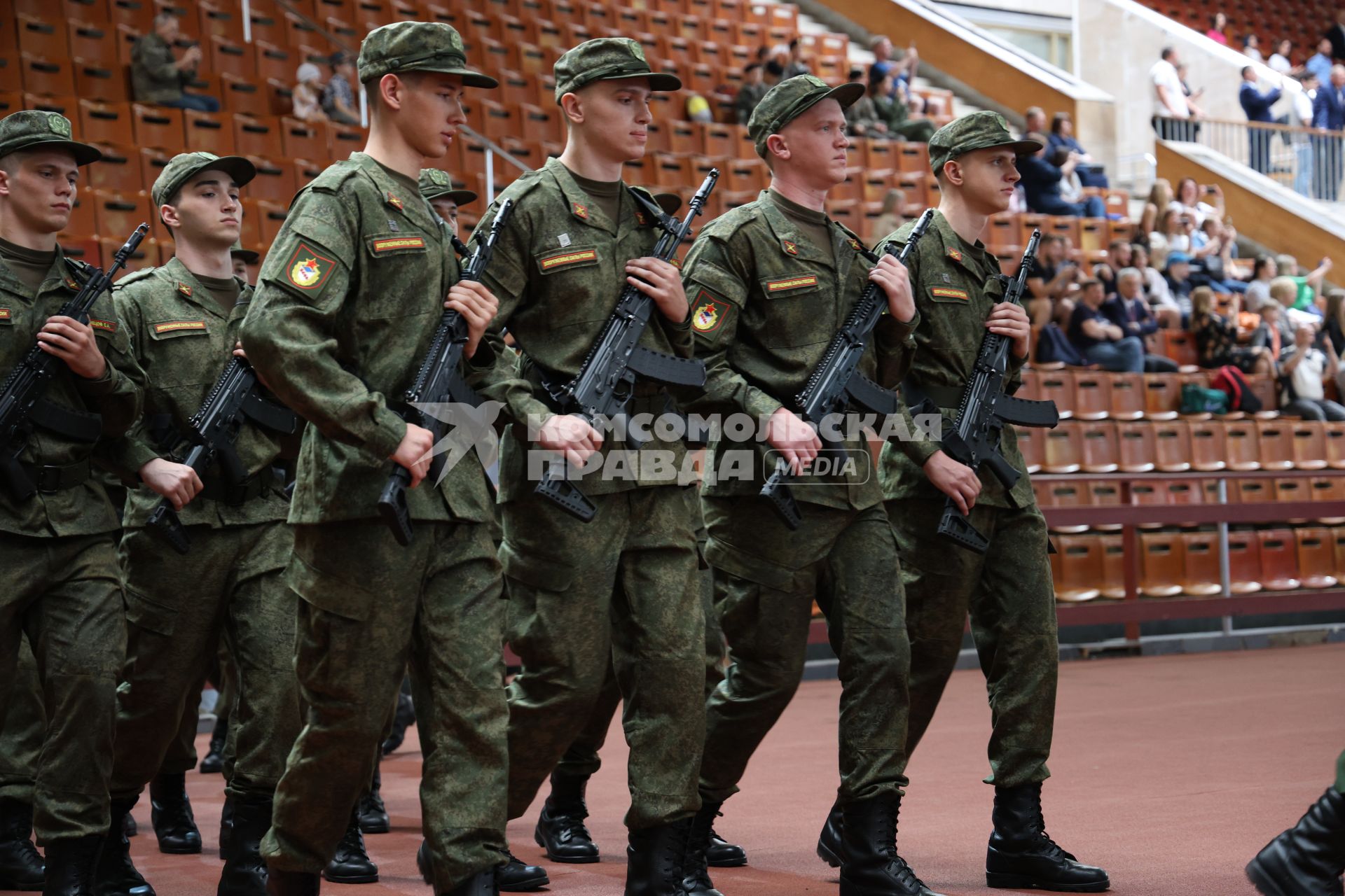 Церемония приведения к военной присяге военнослужащих спортивных рот ЦСКА