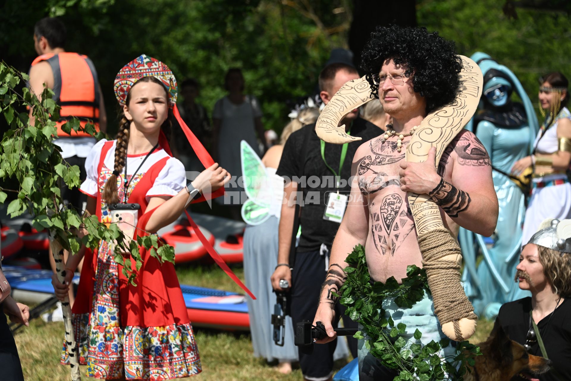 Костюмированная сап-регата в Серебряном бору