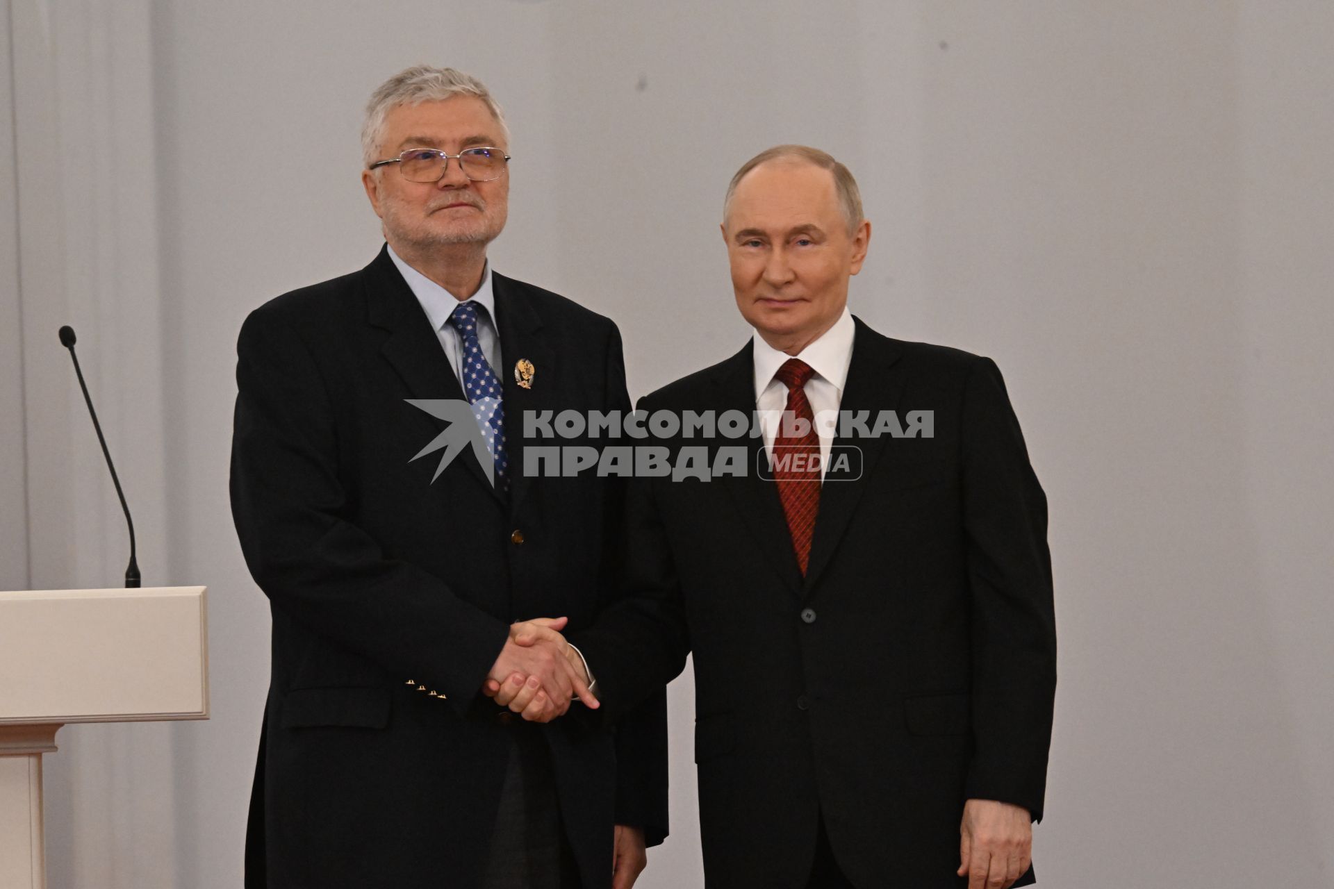 Юрий Поляков и Владимир Путин