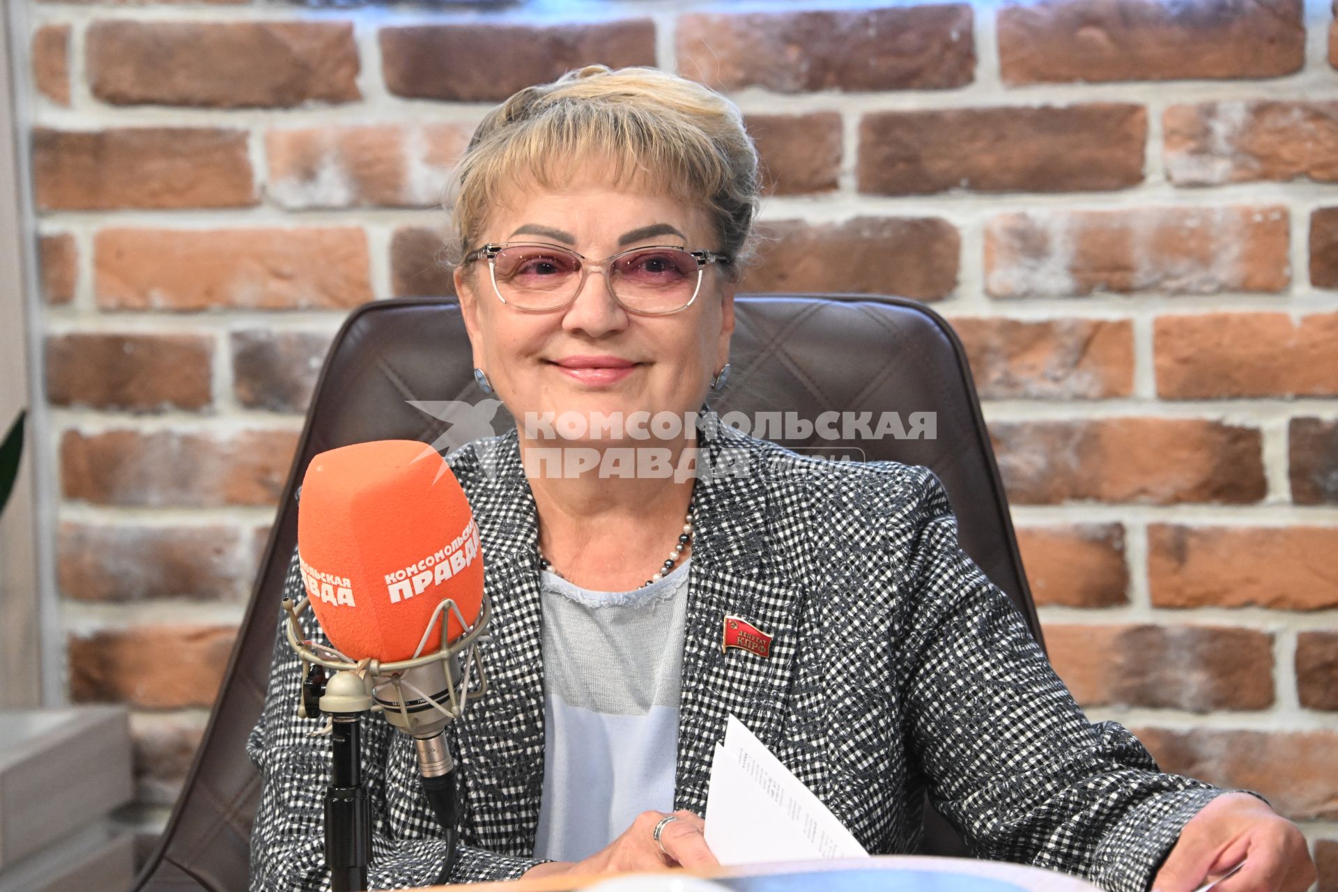 Ольга Алимова на радиостанции \"Комсомольская правда\"