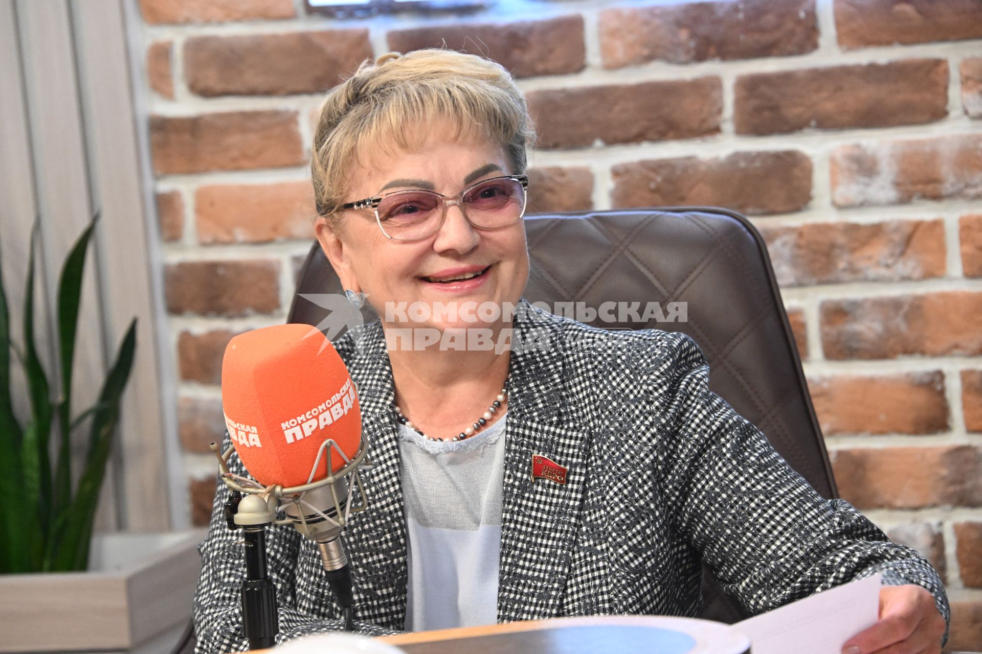 Ольга Алимова на радиостанции \"Комсомольская правда\"
