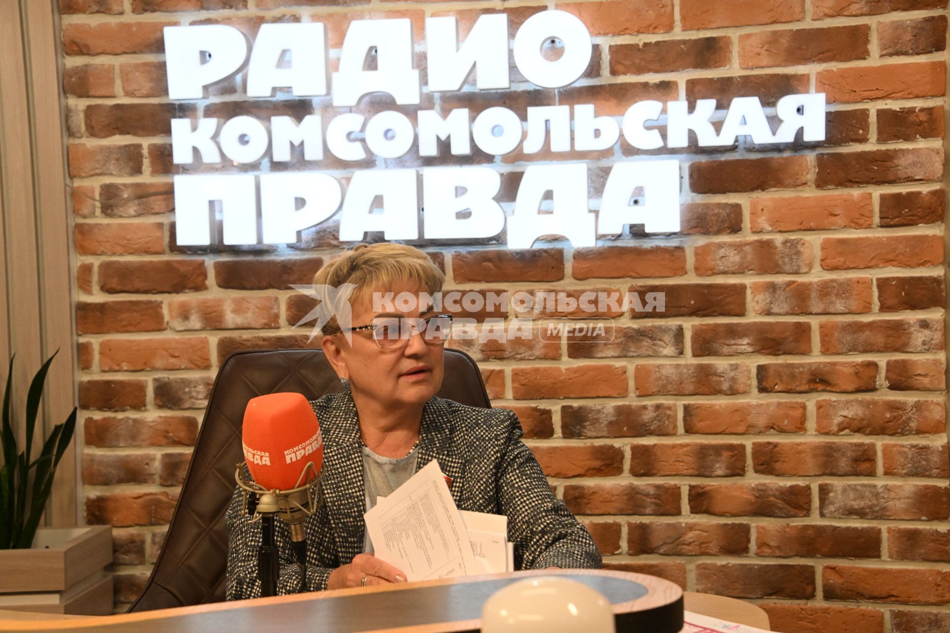 Ольга Алимова на радиостанции \"Комсомольская правда\"
