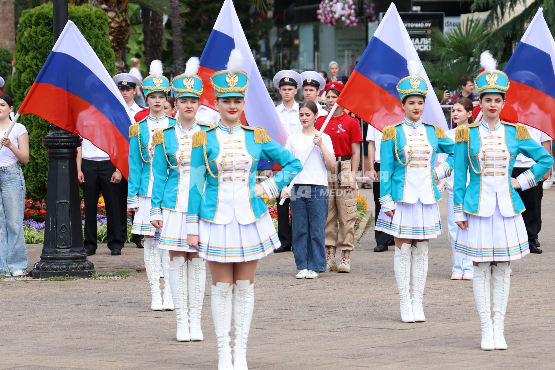 Торжественная церемония поднятия флага в Сочи