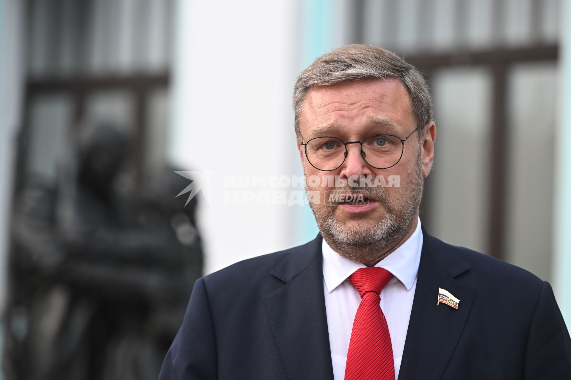 Константин Косачев на торжественной церемонии отправления Поезда Памяти\"