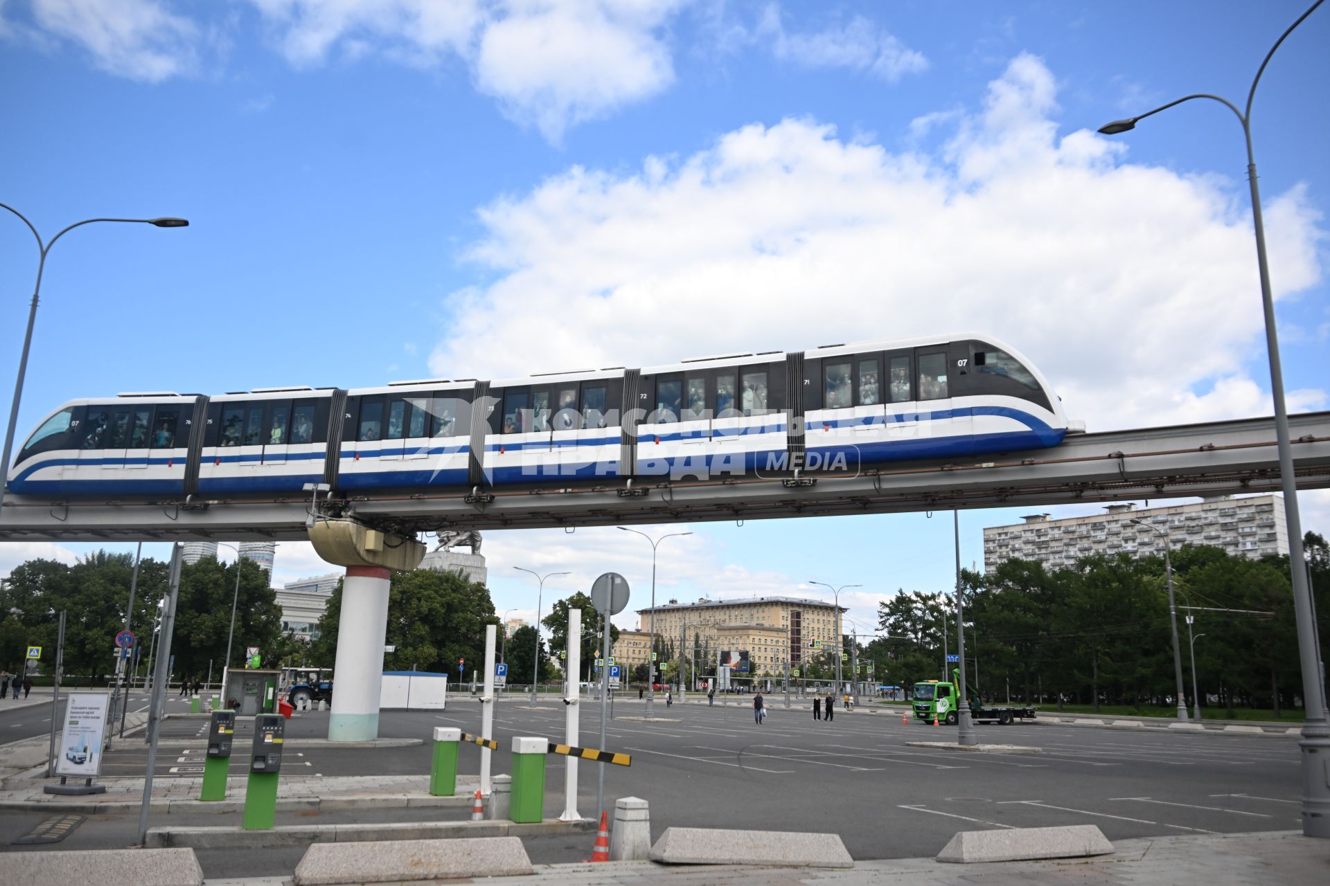 Завершение работы московского монорельса