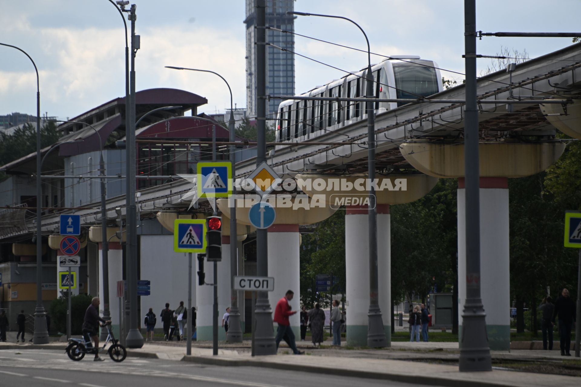 Завершение работы московского монорельса