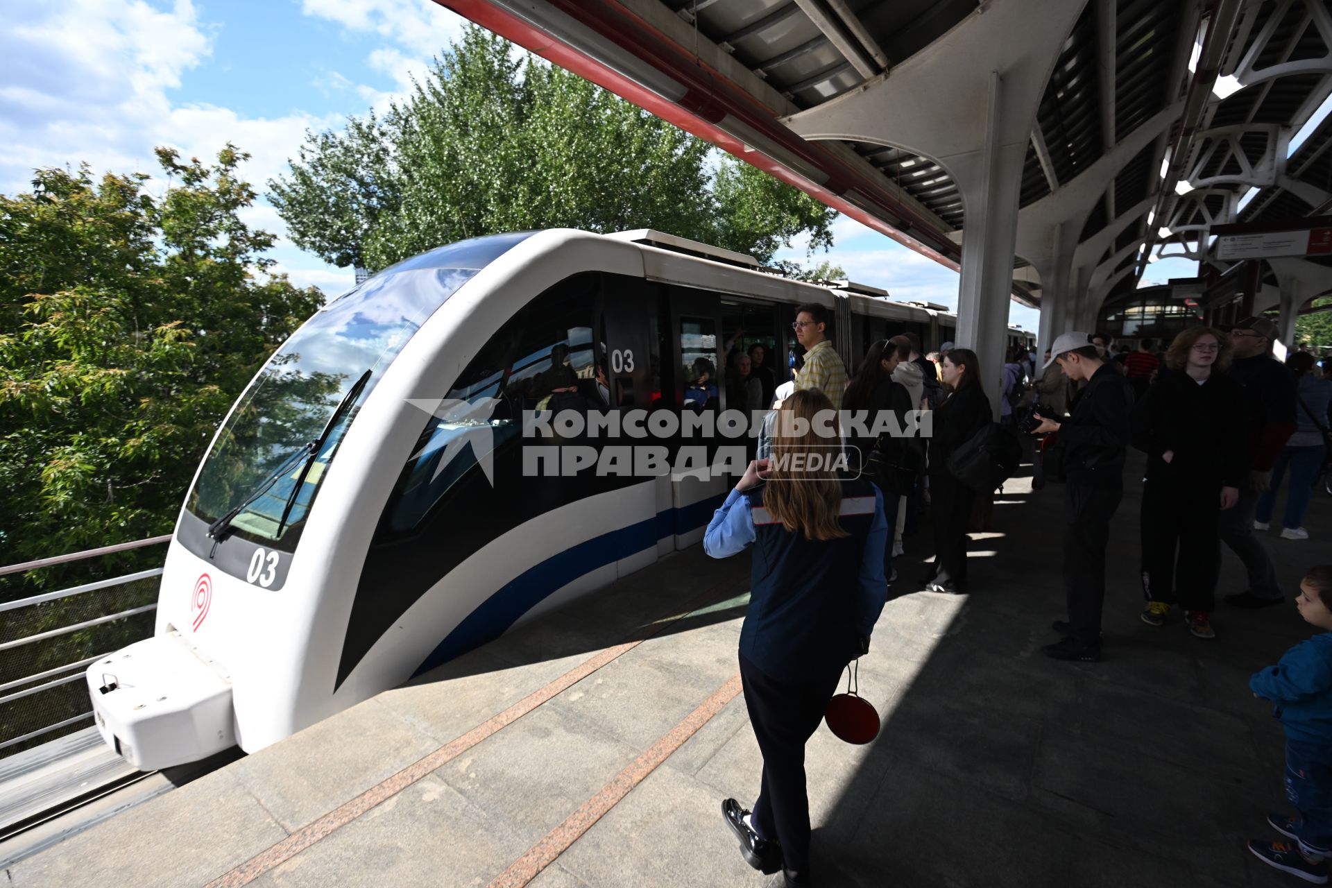 Завершение работы московского монорельса