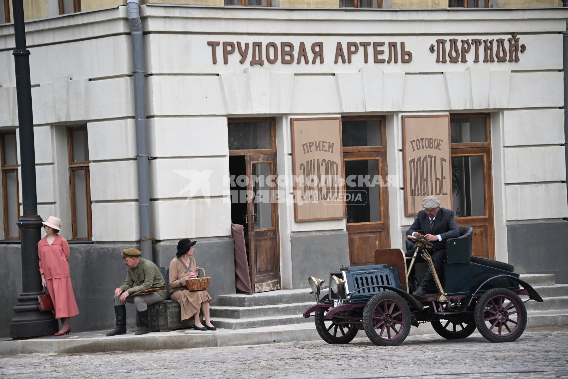 Съемки фильма Лиля\" в кинопарке Москино