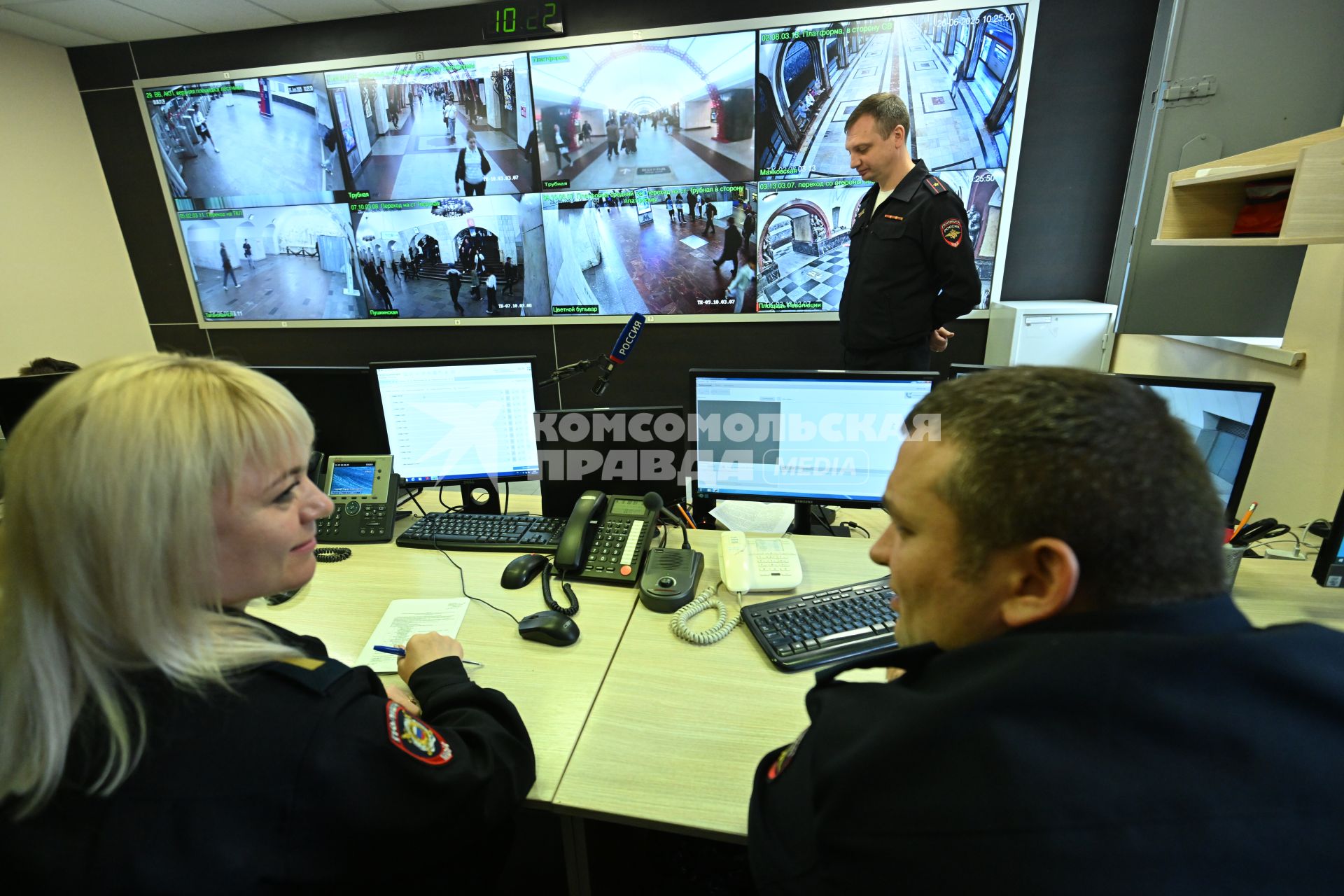 Пресс-тур московской полиции в метрополитене