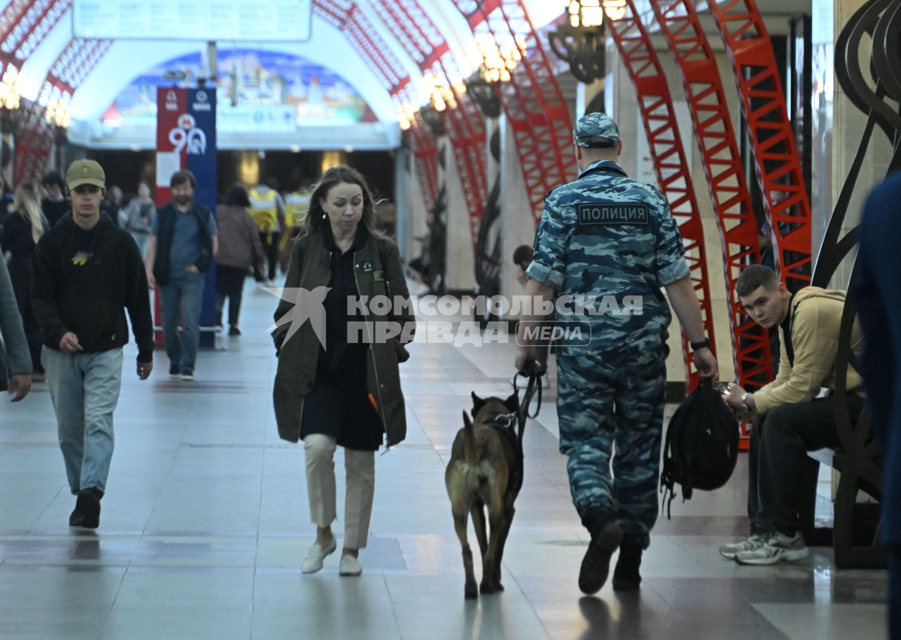 Пресс-тур московской полиции в метрополитене
