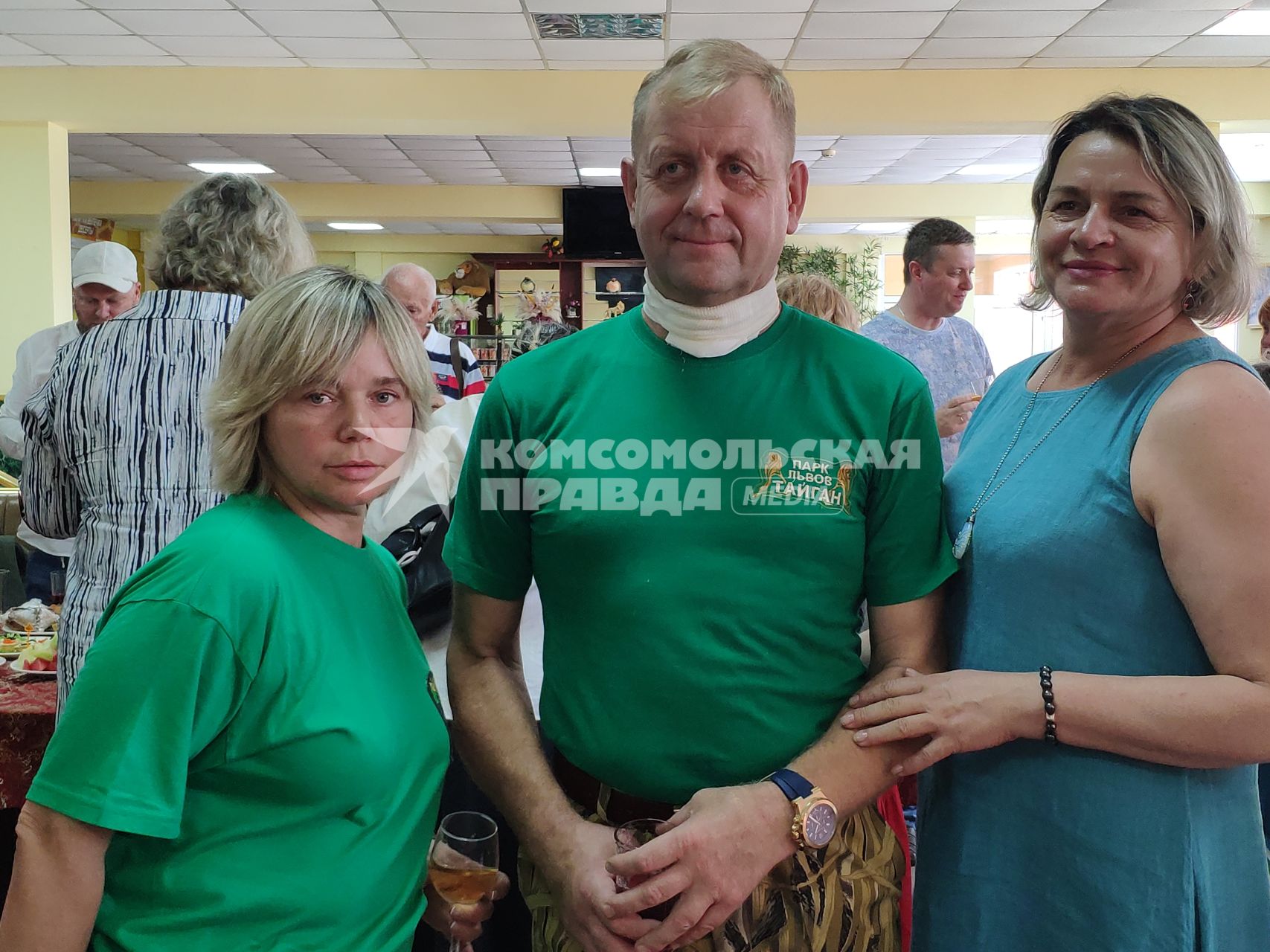 Директор сафари-парка Тайган\" Олег Зубков на встрече с журналистами