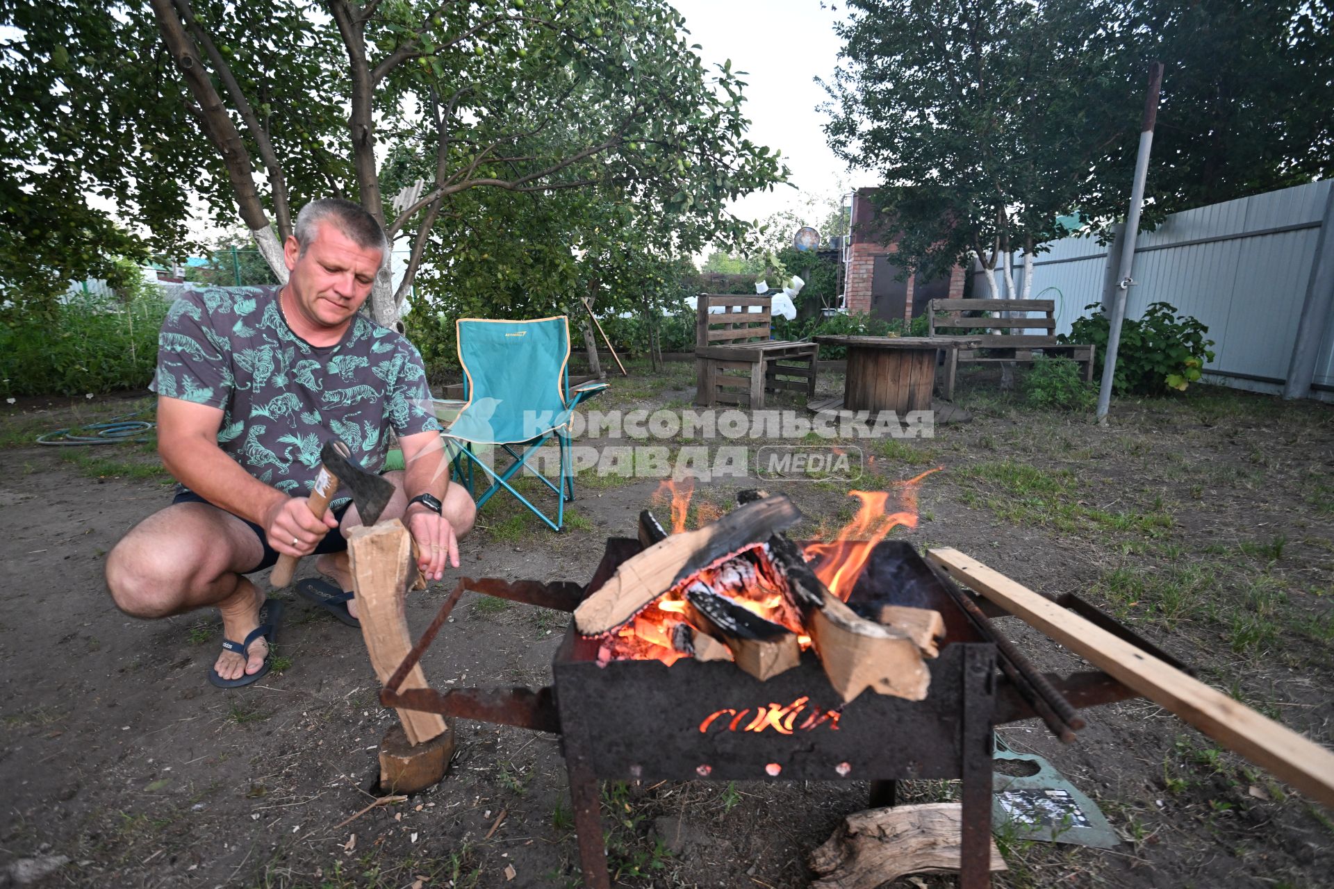 Приготовление шашлыка