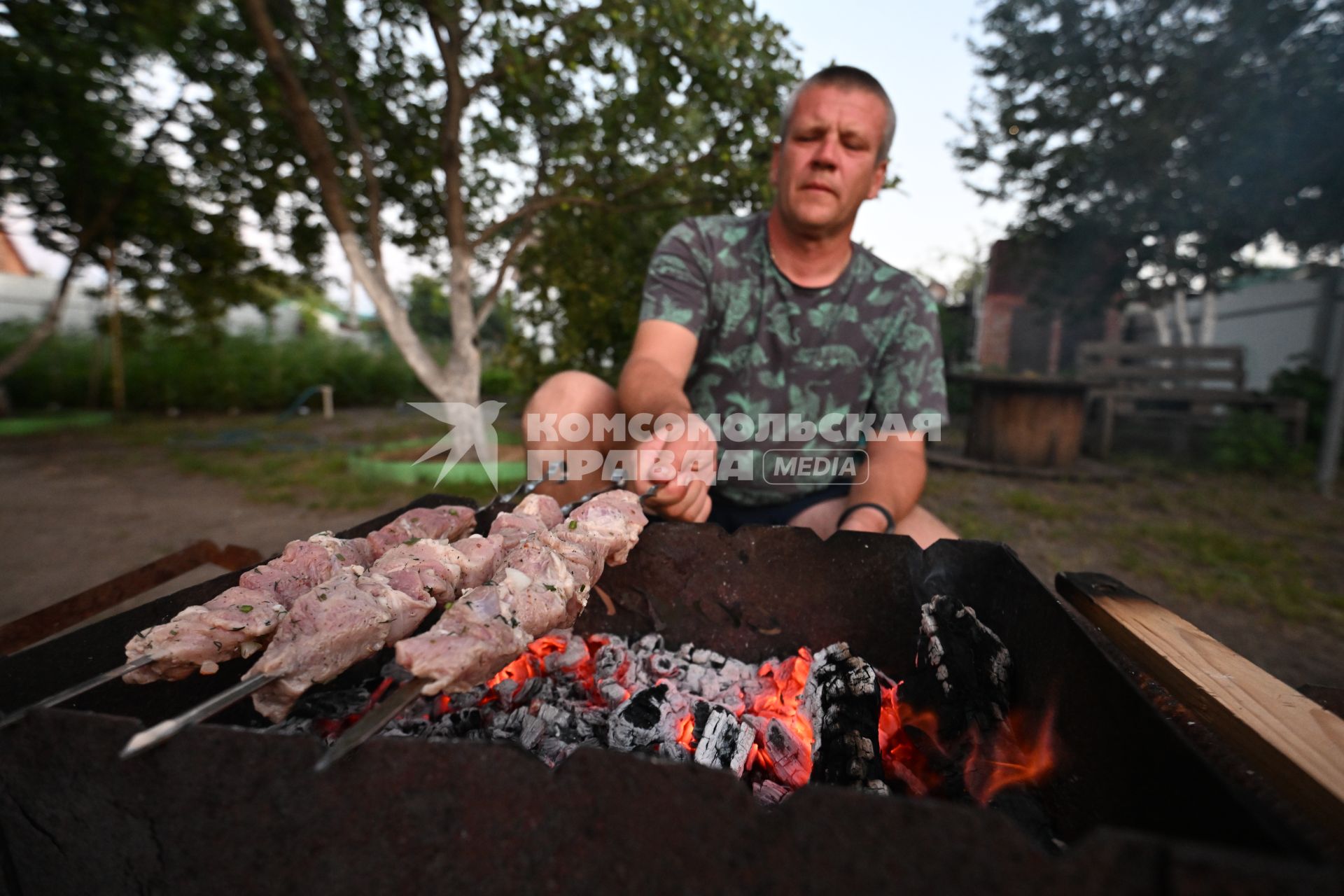 Приготовление шашлыка