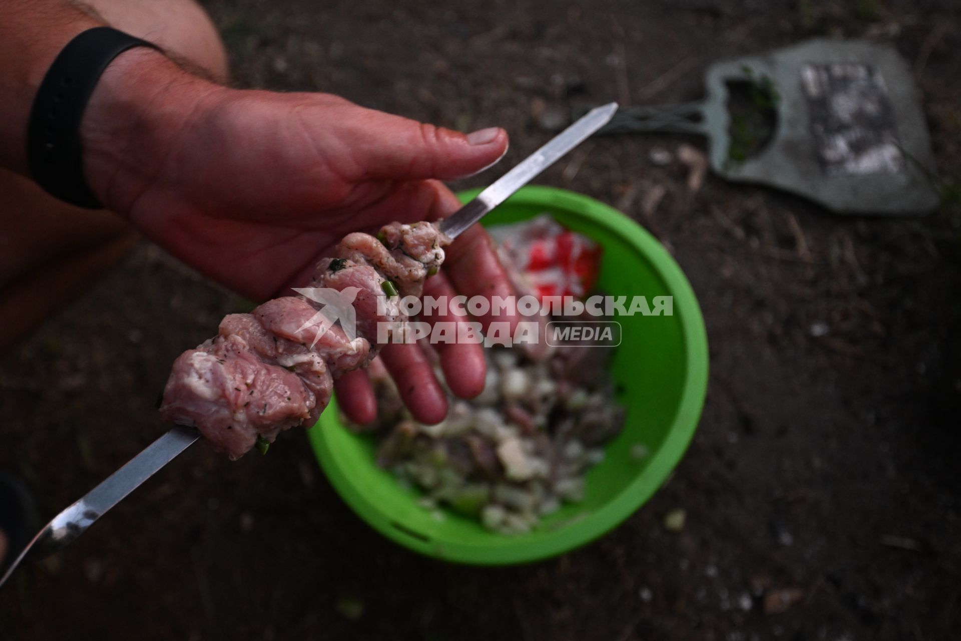 Приготовление шашлыка