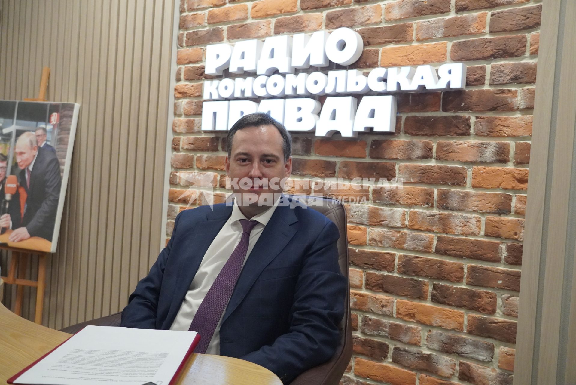 Александр Закондырин на радиостанции \"Комсомольская правда\"