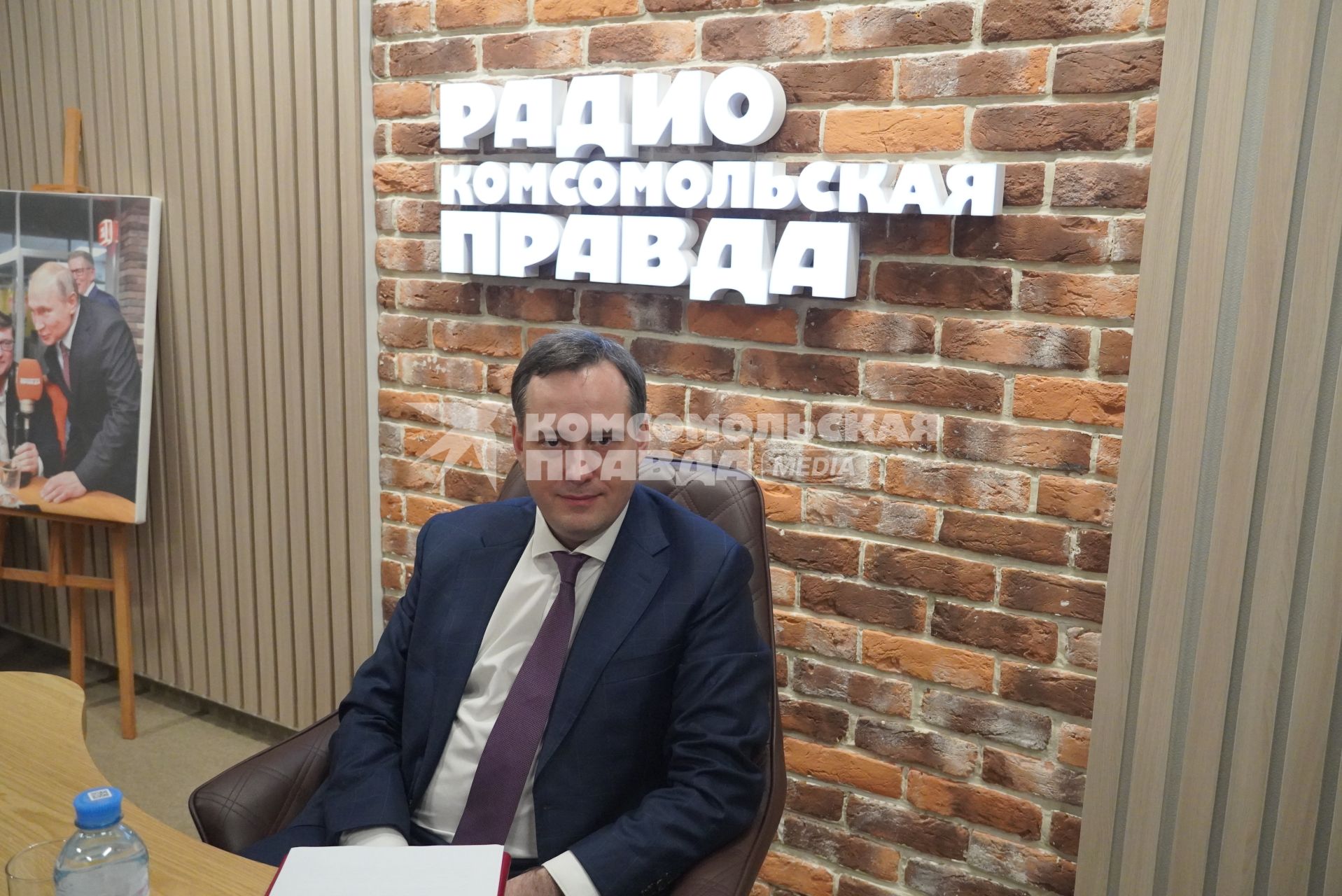 Александр Закондырин на радиостанции \"Комсомольская правда\"