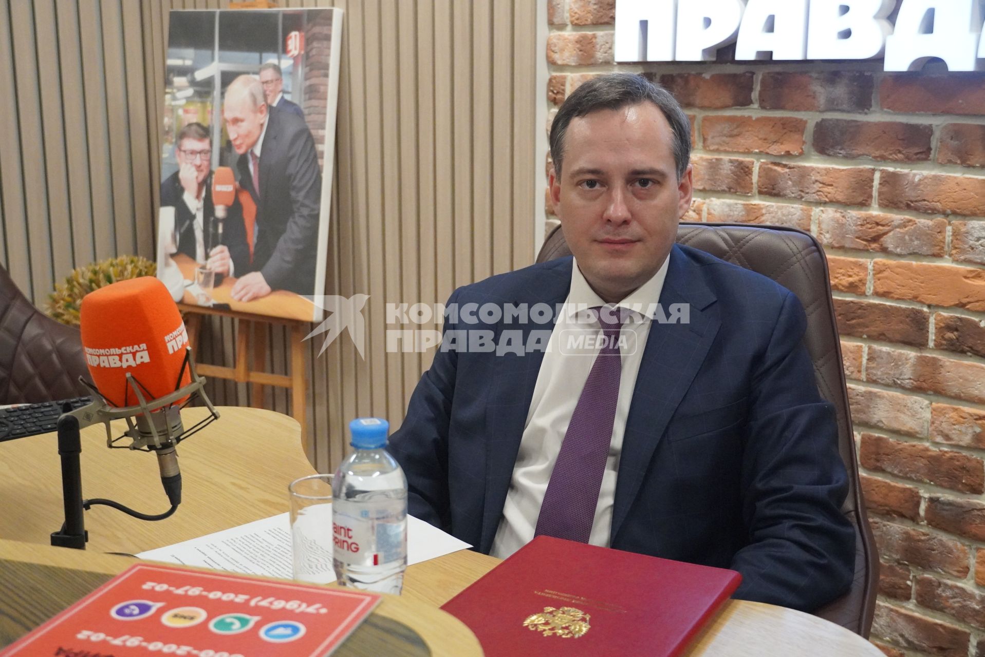 Александр Закондырин на радиостанции \"Комсомольская правда\"