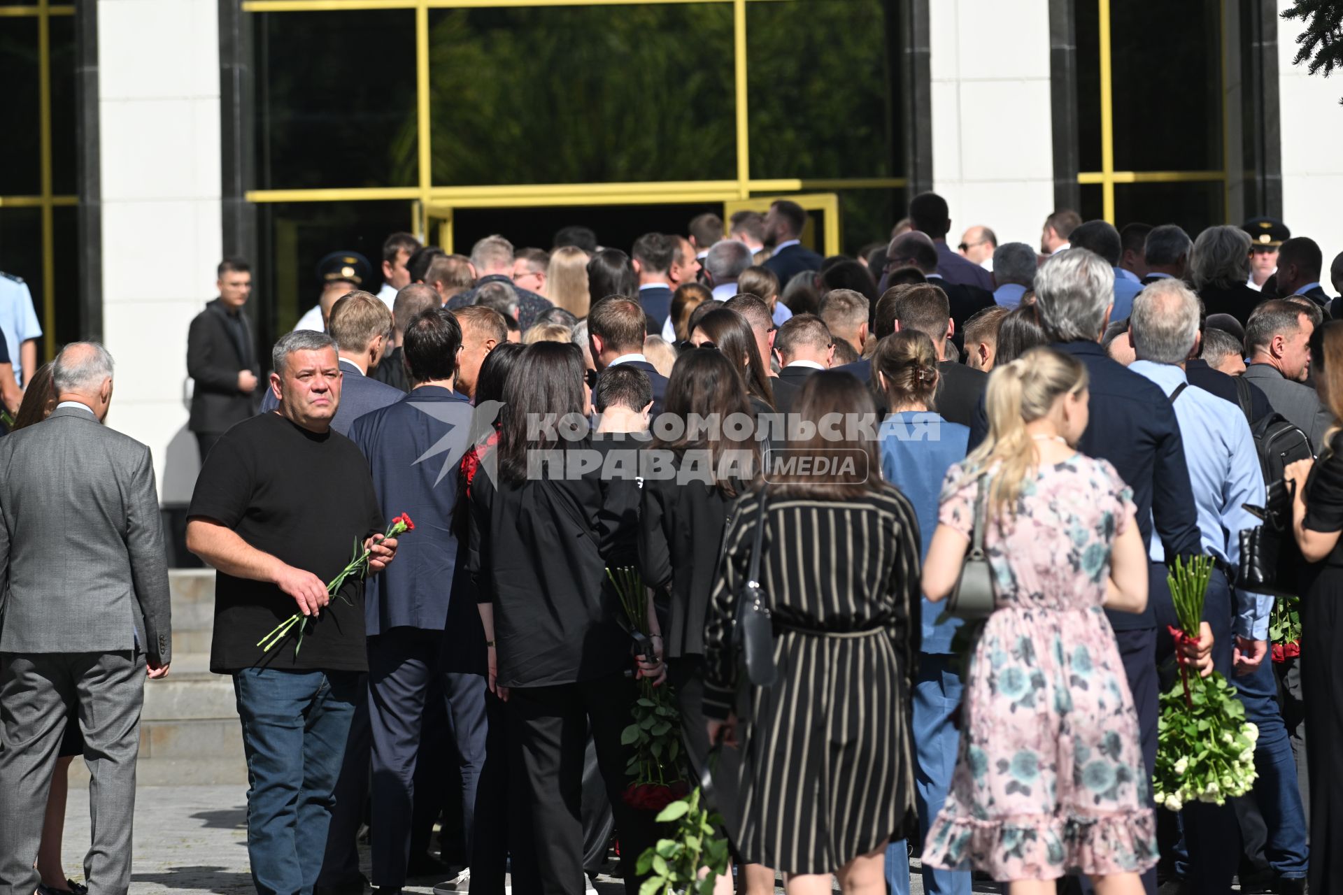 Прощание с бывшим министром транспорта РФ Романом Старовойтом